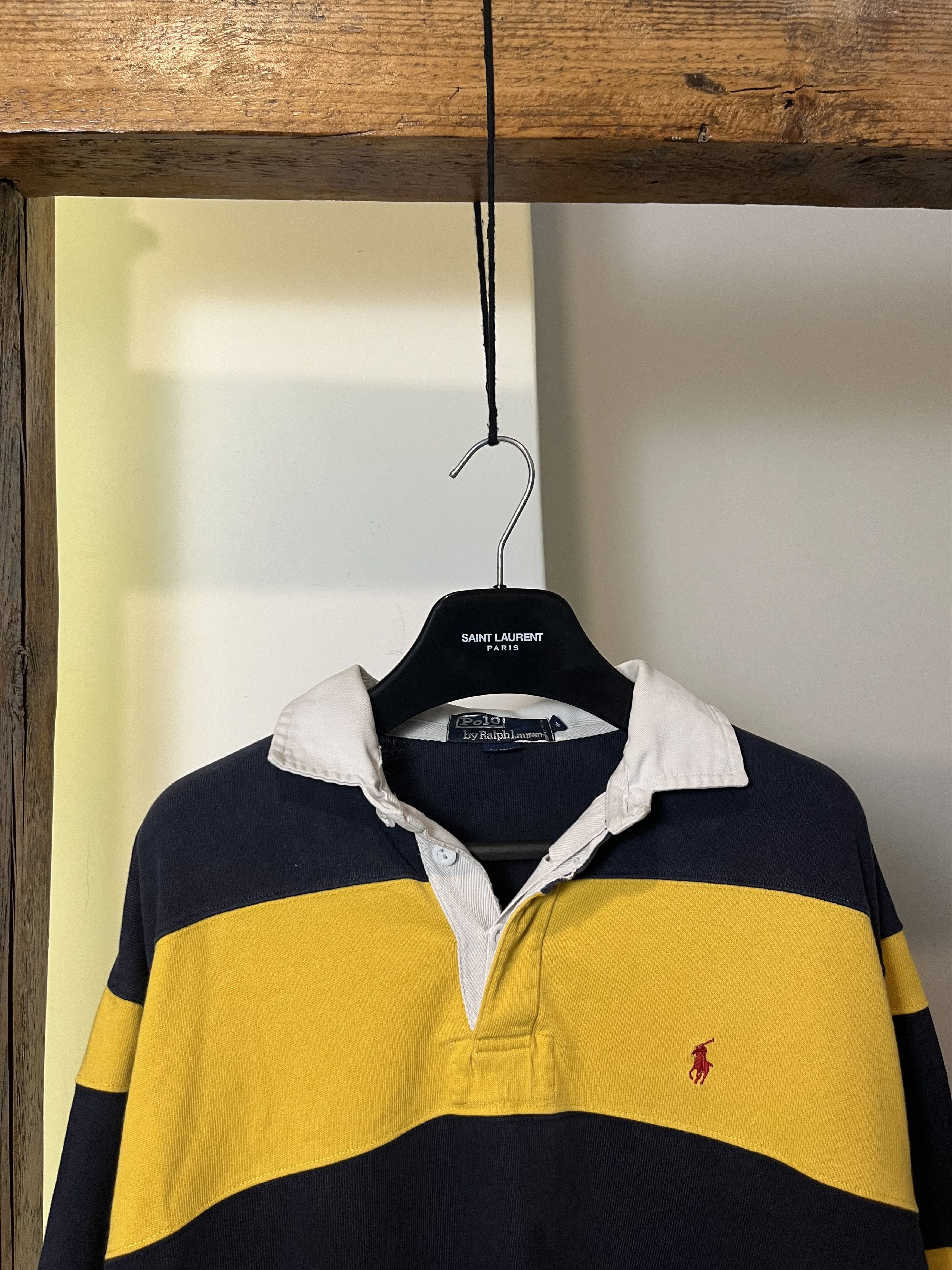Polo Ralph Lauren × Ralph Lauren × Vintage 90s Polo Ralph Lauren Rugby Longsleeve Striped Hype Rare Size US M / EU 48-50 / 2 - 3 Thumbnail