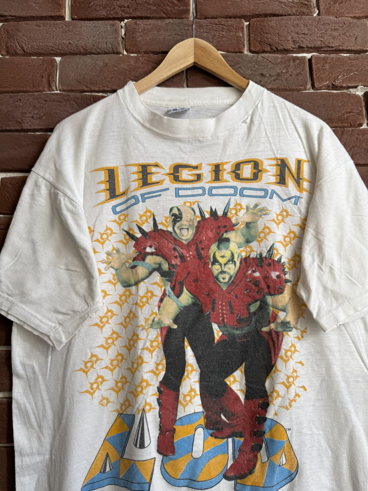 Vintage × WWE × WWF 1991 Legion Of Doom Vintage 90s Rare Wrestling Tee WWF WWE Size US XL / EU 56 / 4 - 3 Thumbnail