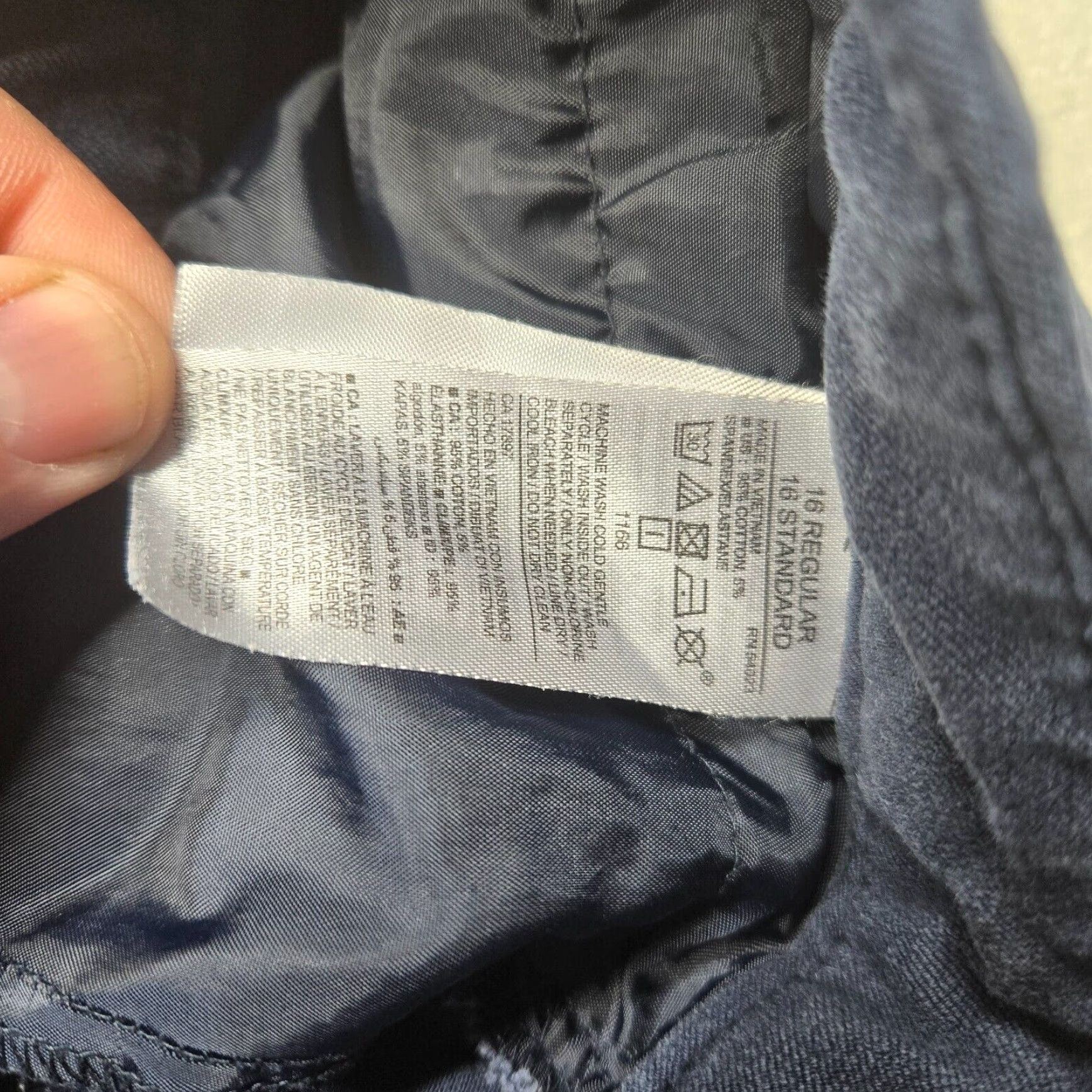 Old Navy Old Navy Mid Rise Pixie Jeans Dark Blue Women's 16 Standard Size 38" / US 16 / IT 52 - 4 Thumbnail
