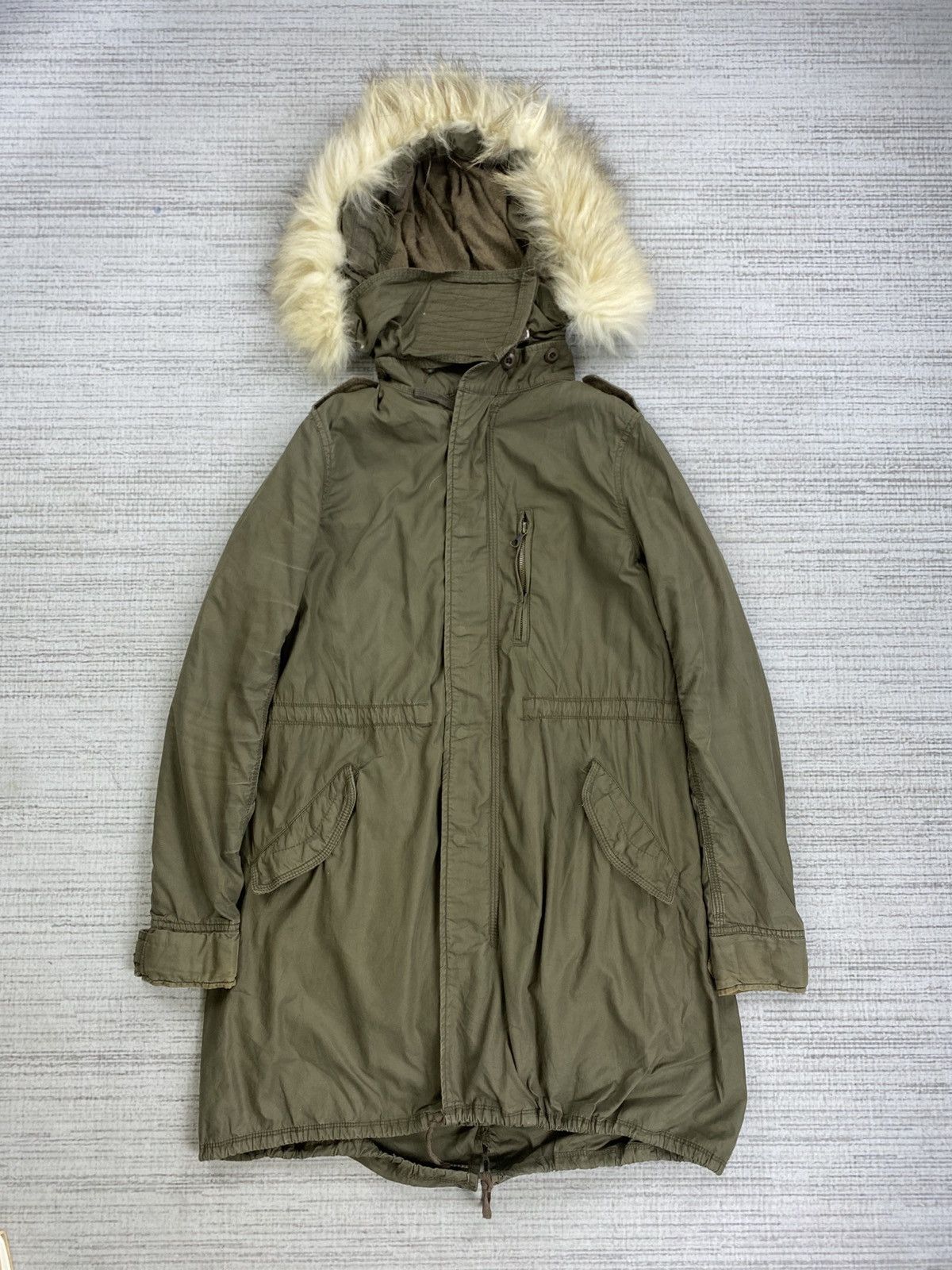 GOA Vintage G.O.A Military Faux Fur Hoodie Parka Jacket Size US S / EU 44-46 / 1 - 2 Thumbnail
