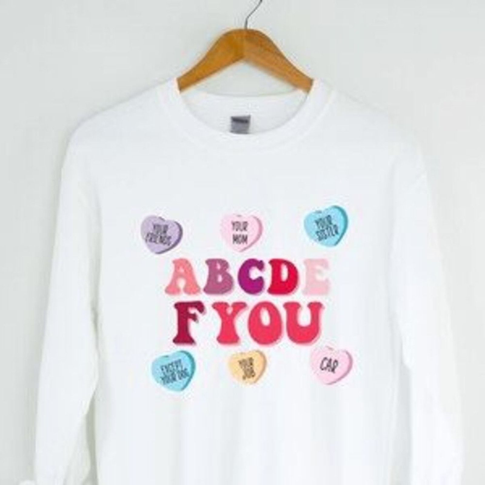 Other Etsy ABCDE FU Candy Heart Graphic Sweatshirt | Sz M Size M / US 6-8 / IT 42-44 - 7 Thumbnail