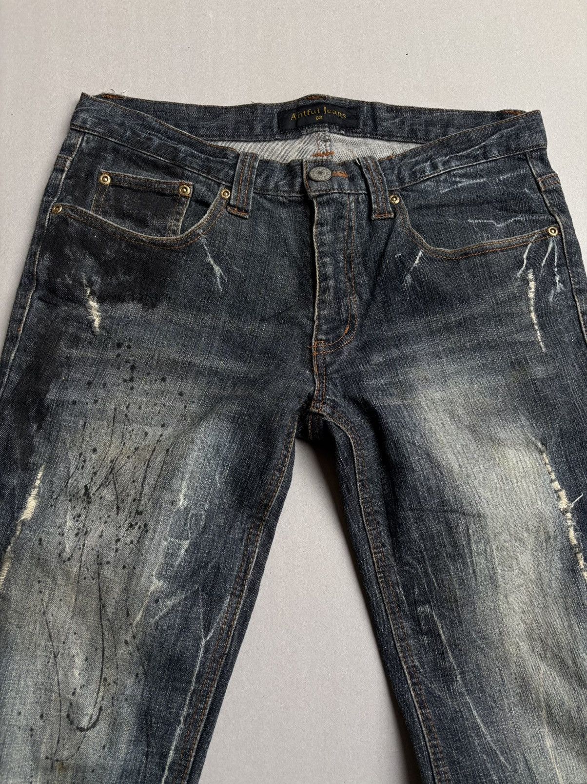 Japanese Brand Ant ful lace up flare jeans Size US 30 / EU 46 - 2 Thumbnail
