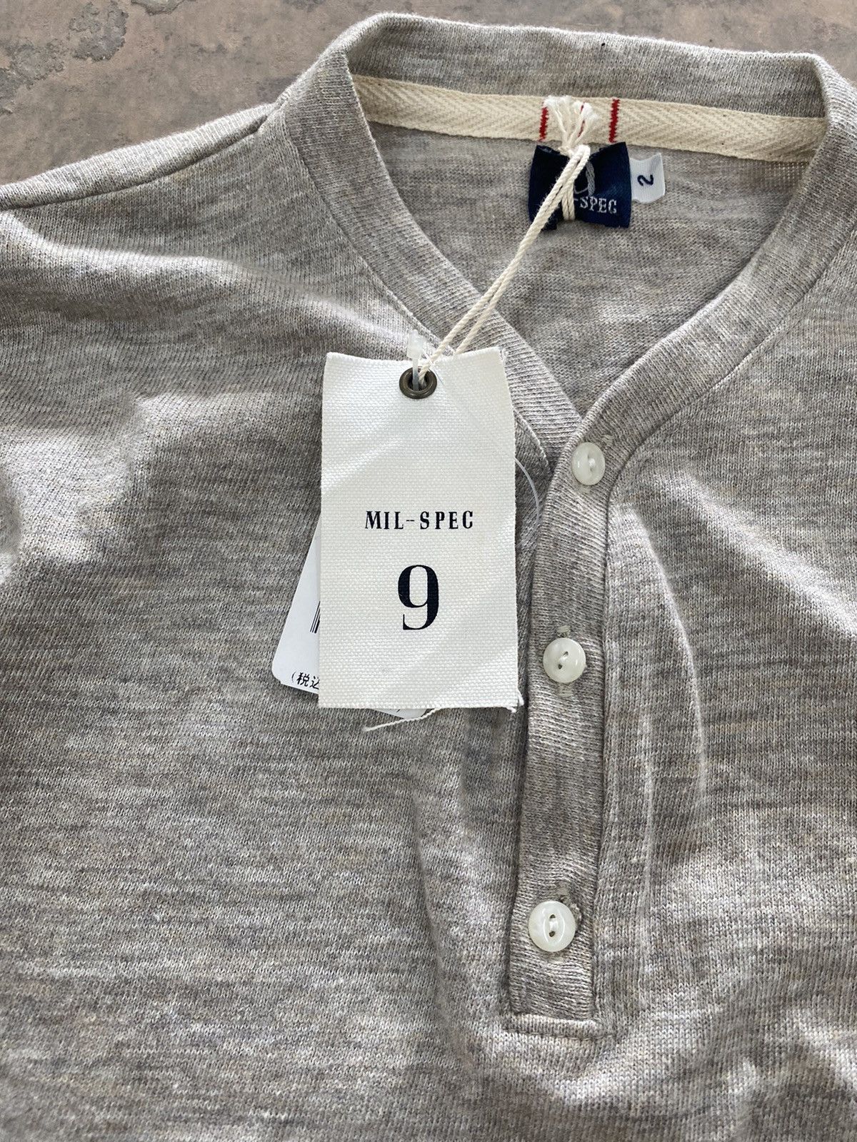 Japanese Brand × Vintage MIL-SPEC 9 HENLEY LS TSHIRT JAPAN LGB Size US S / EU 44-46 / 1 - 6 Thumbnail