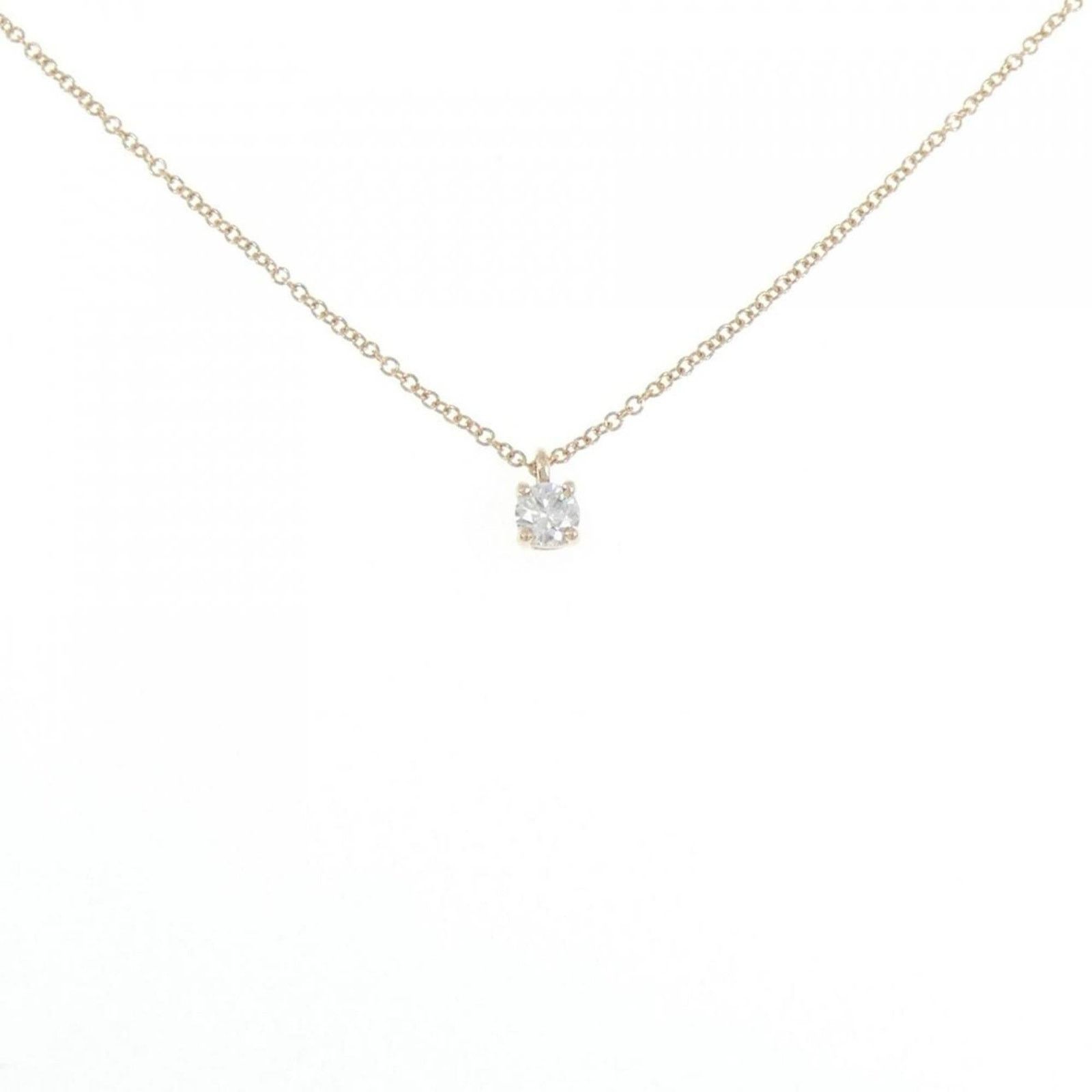 Tiffany & Co. Diamond Solitaire Pendant Necklace