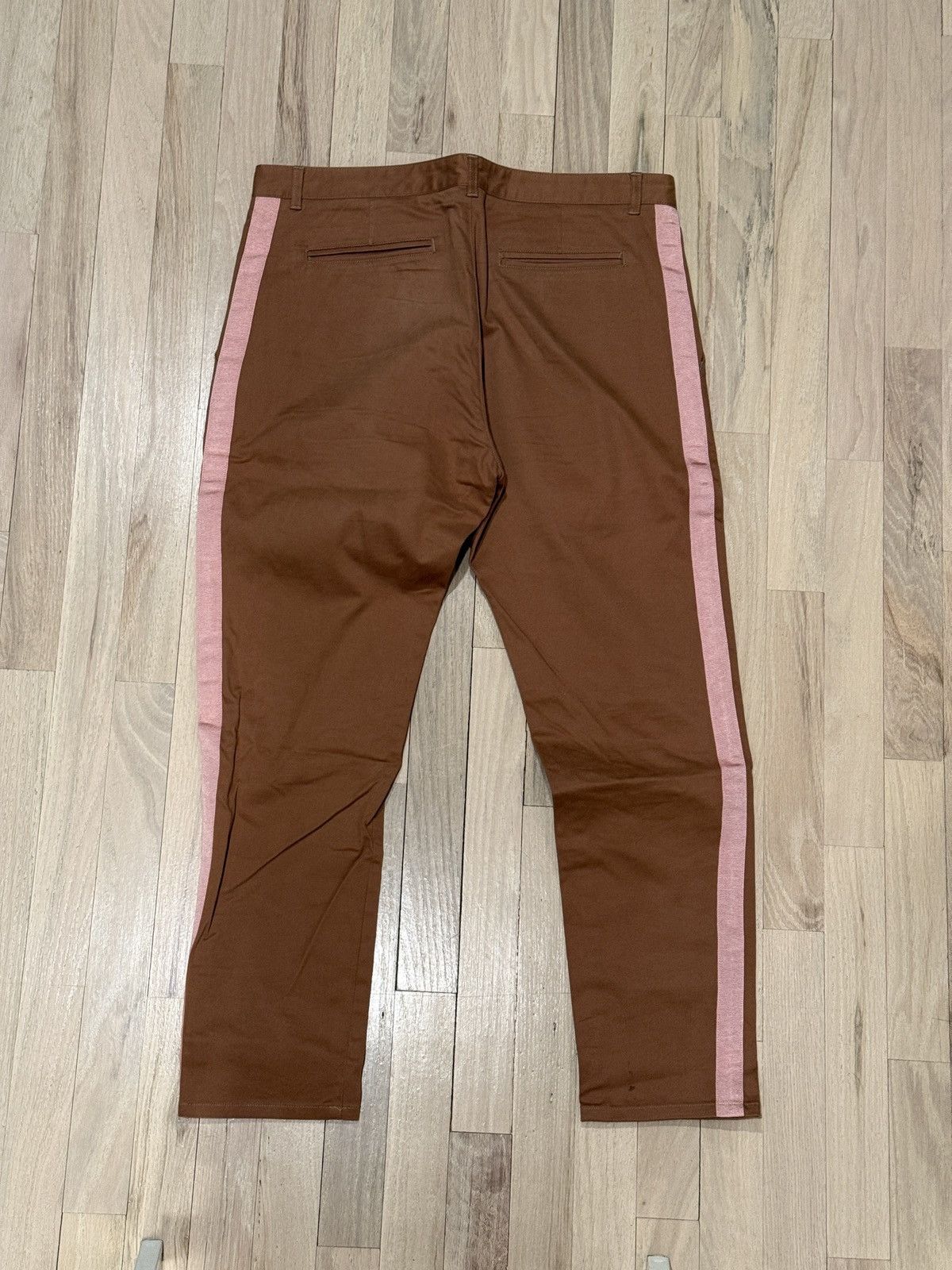 Barneys New York Barneys New York Lot 78 Grosgrain Trimmed Khakis Size US 32 / EU 48 - 1 Thumbnail