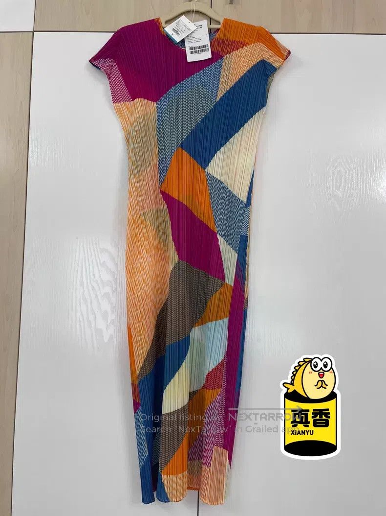 Issey Miyake Issey Miyake Color Block Dress Size L / US 10 / IT 46 - 1 Thumbnail