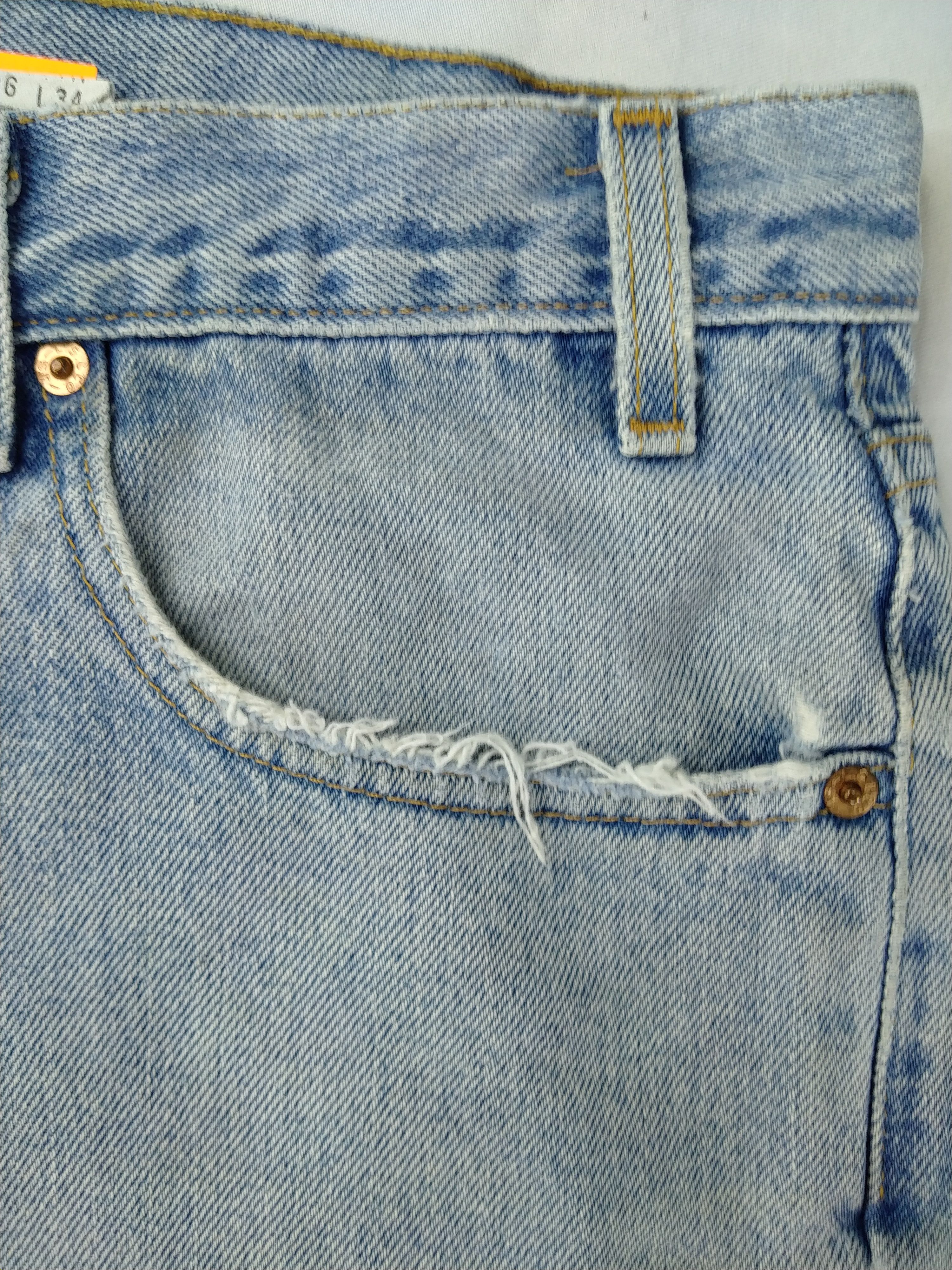 Japanese Brand Light Blue Vintage Levi's 550 USA Denim 36x33.5 -JN560 Size US 36 / EU 52 - 8 Thumbnail