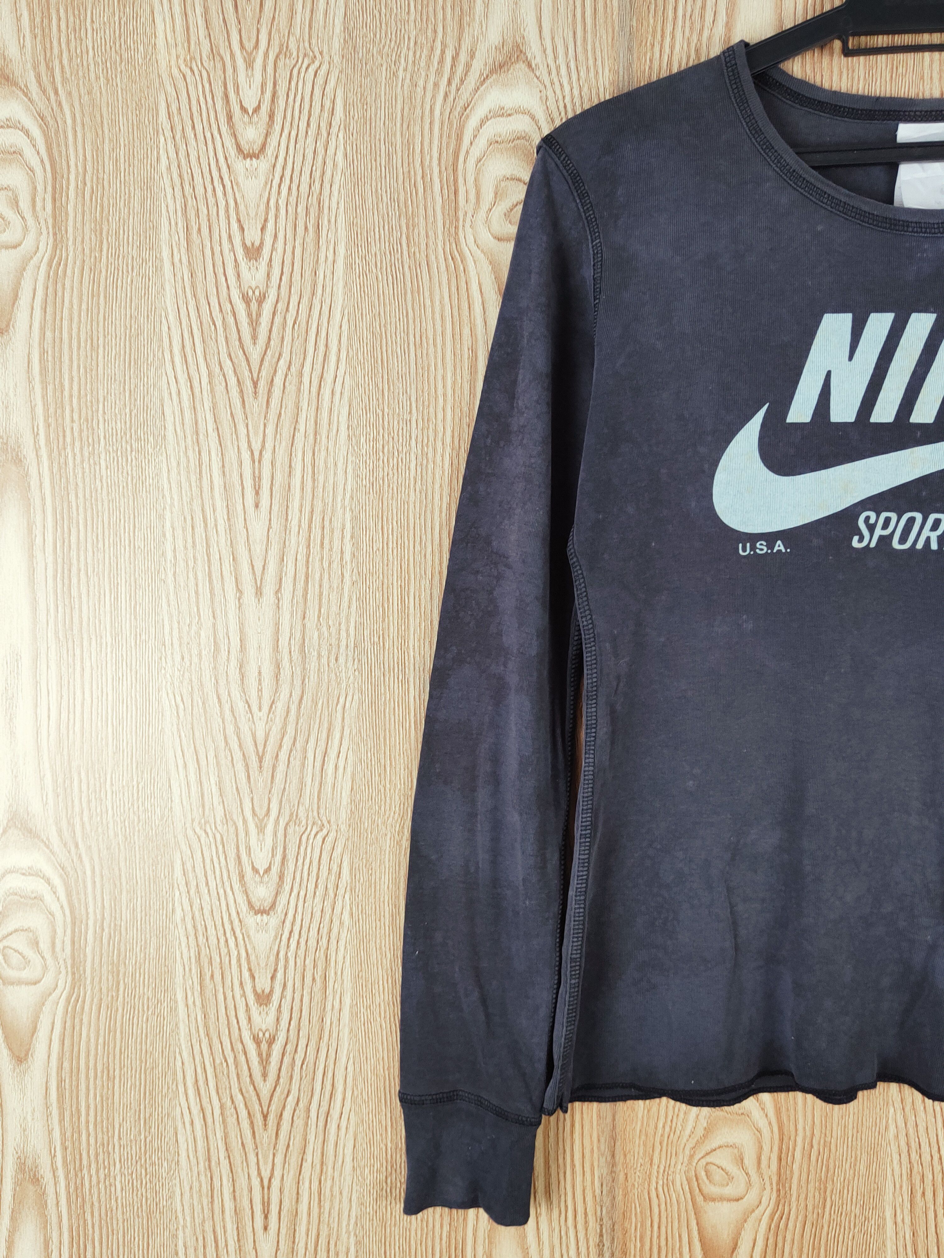 Nike Nike Dark Blue Faded vintage sweatshirt #W419 Size S / US 4 / IT 40 - 3 Thumbnail