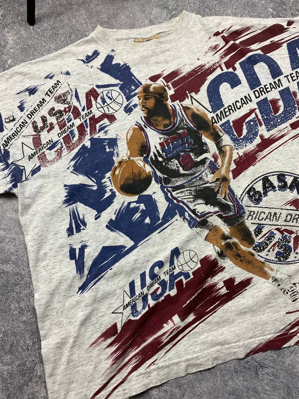Band Tees × NBA × Vintage Vintage American Dream Team Miller 23 NBA Basketball tee Size US XL / EU 56 / 4 - 8 Thumbnail