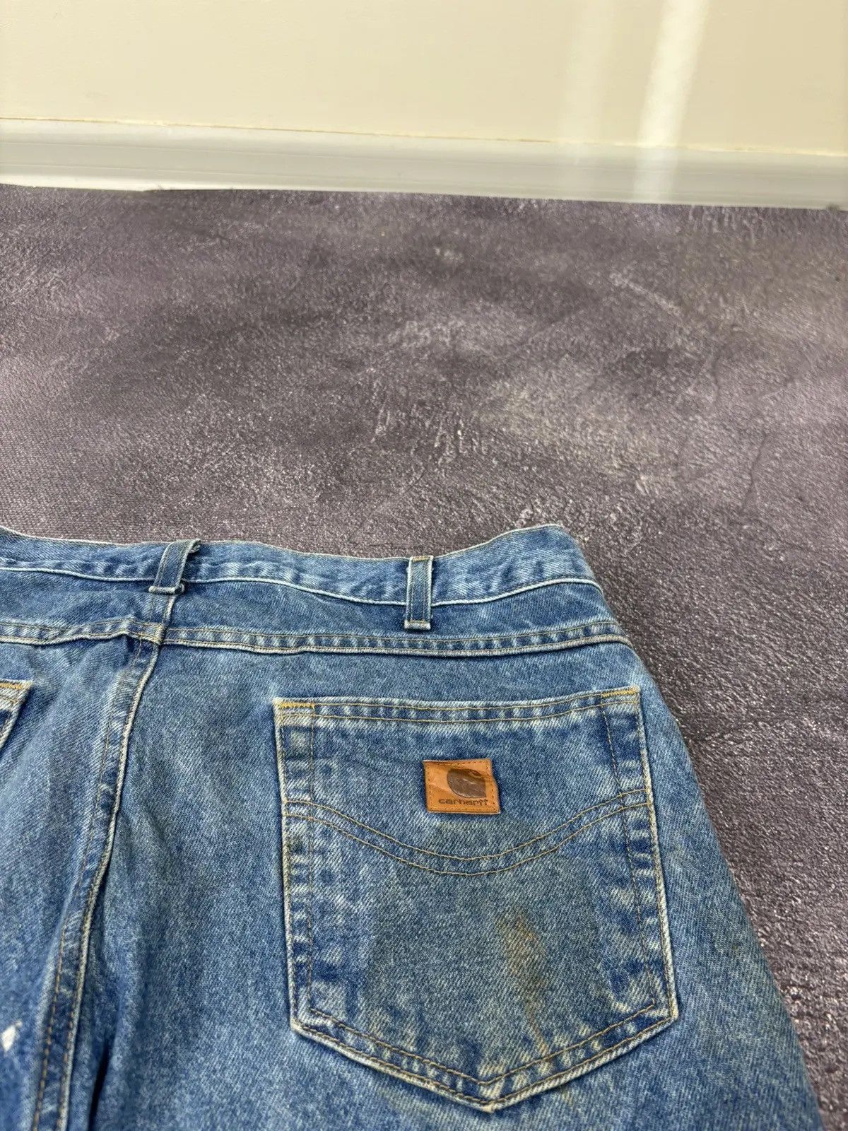 Carhartt × Vintage Vintage Carhartt American Blue Denim Hype Shorts Jorts Size US 34 / EU 50 - 6 Thumbnail