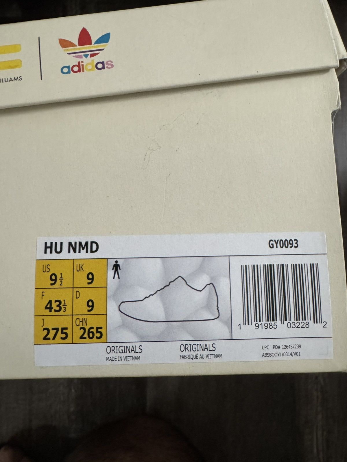 Adidas × Pharrell Pharrell NMD Hu Size US 9.5 / EU 42-43 - 8 Thumbnail