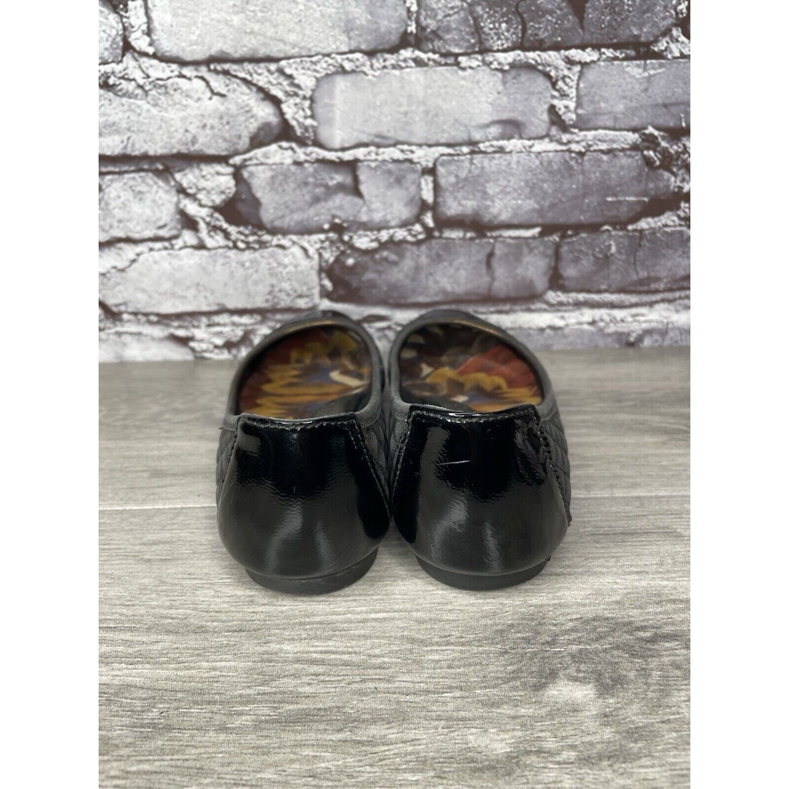 Born BORN Riley Black Bronze Quilted Metallic Patent Leather Ball Size US 7 / IT 37 - 4 Thumbnail