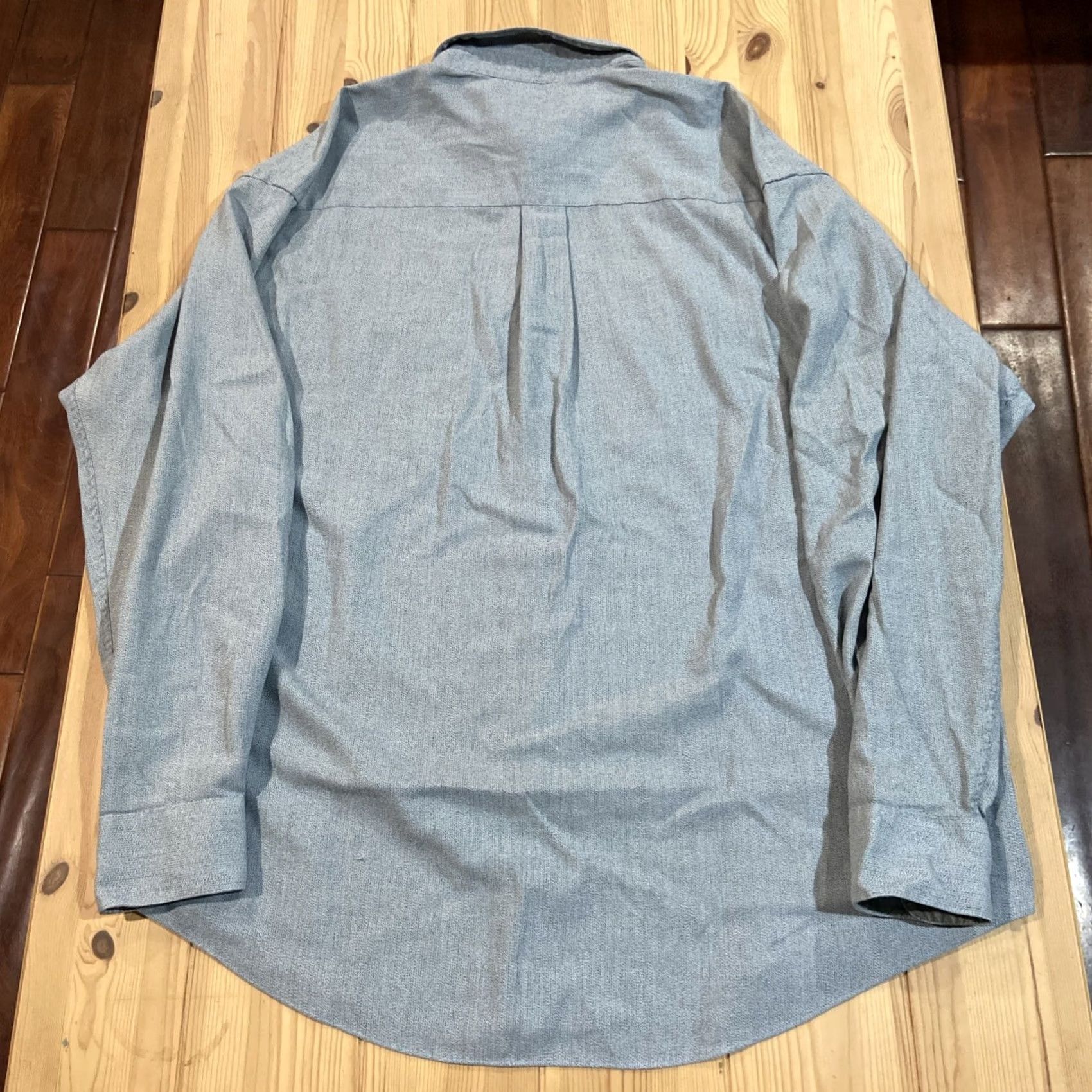 Yves Saint Laurent VINTAGE Saint Laurent YSL Button Shirt Cotton Blend Mens XL Blue Shirt Size US XL / EU 56 / 4 - 5 Thumbnail