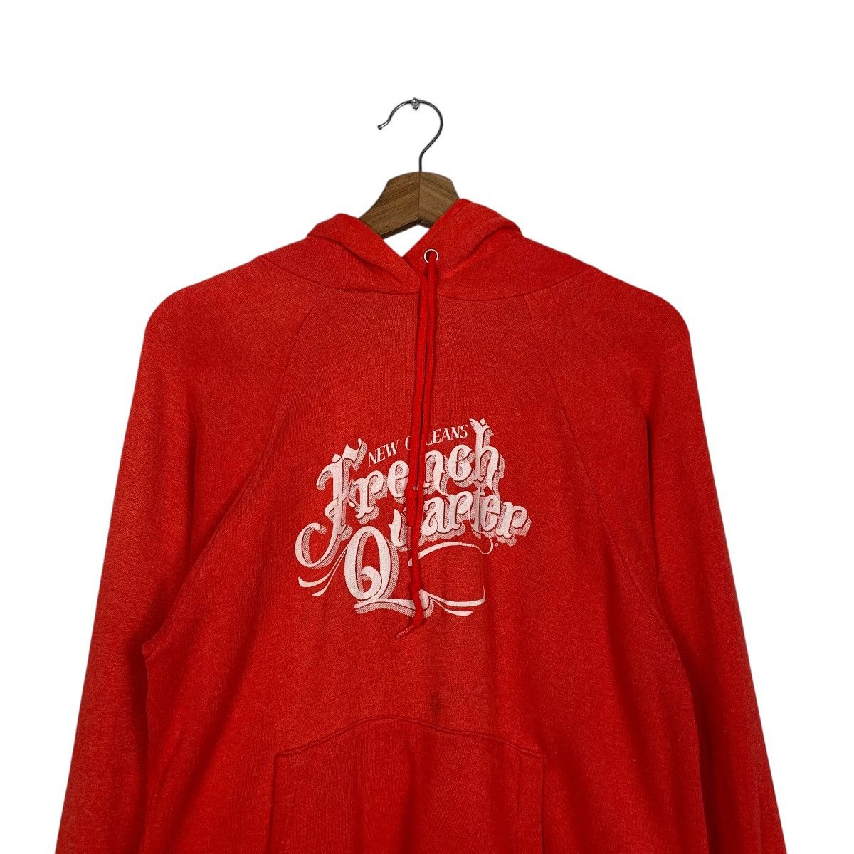 Vintage Vintage 80s New Orleans French Quarter Red Pullover Hoodie Size US S / EU 44-46 / 1 - 11 Thumbnail