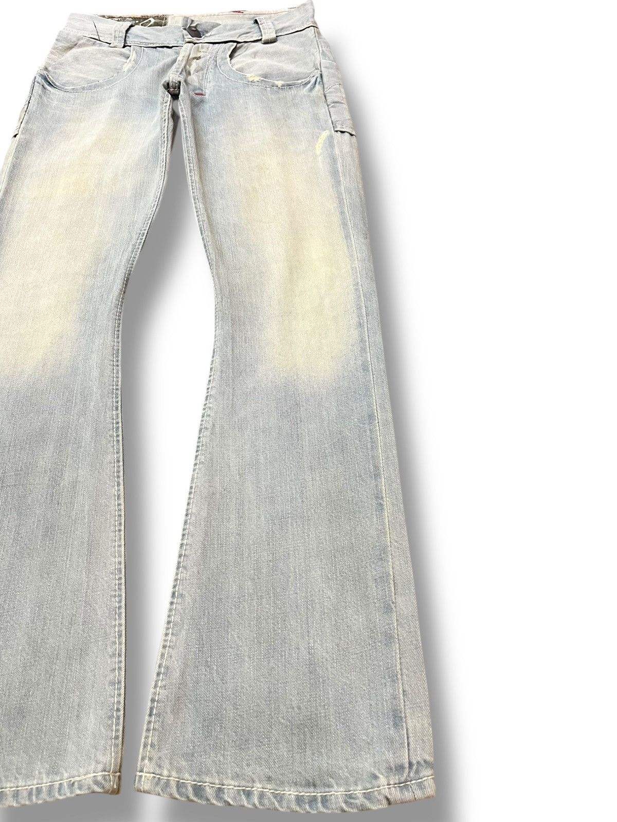 MATiAS Vintage Matias Flare Faded Button Fly Curve Leg Denim Size US 30 / EU 46 - 4 Thumbnail