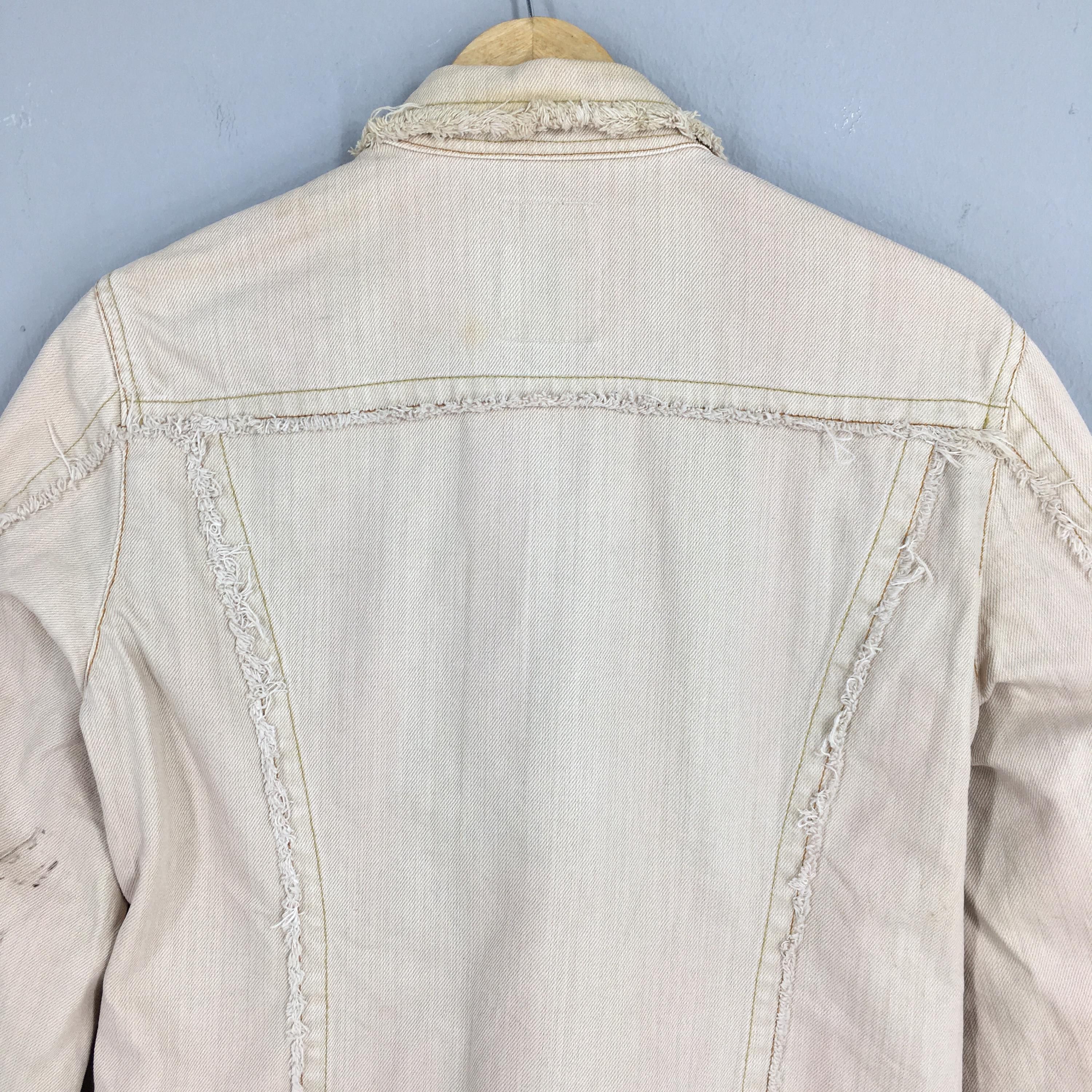 Le Grande Bleu (L.G.B.) Vintage Nicole Club Japan Distressed Denim Jacket Small Size US S / EU 44-46 / 1 - 8 Thumbnail