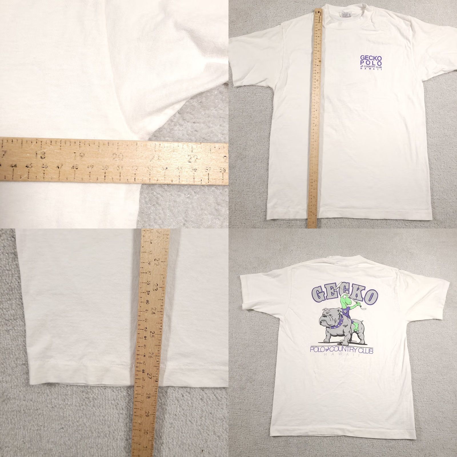 Vintage Vtg Single Stitch Gecko Polo and Country Club Maui T-Shirt Mens Large Sof Tee Size US L / EU 52-54 / 3 - 8 Thumbnail