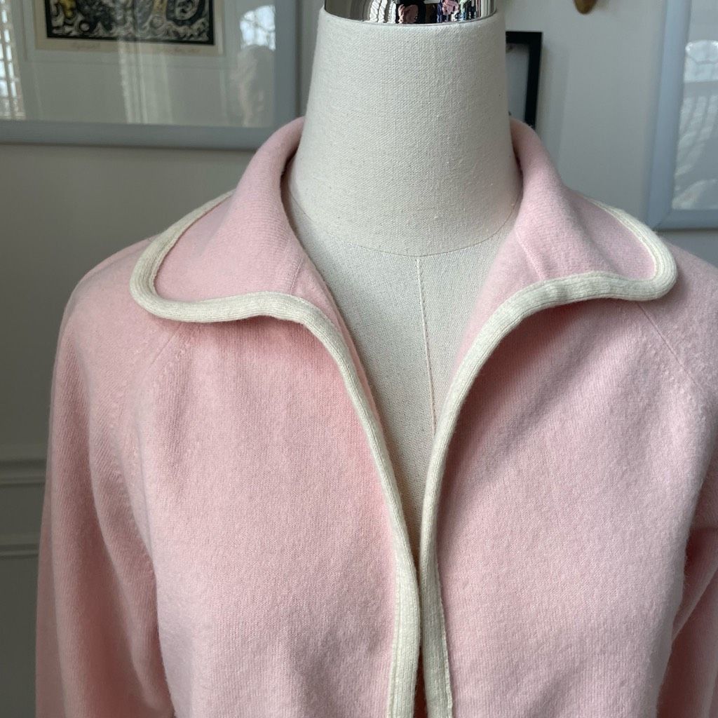 Vintage Vintage Pink Open From Cardigan Sweater Jacket S Size S / US 4 / IT 40 - 2 Thumbnail