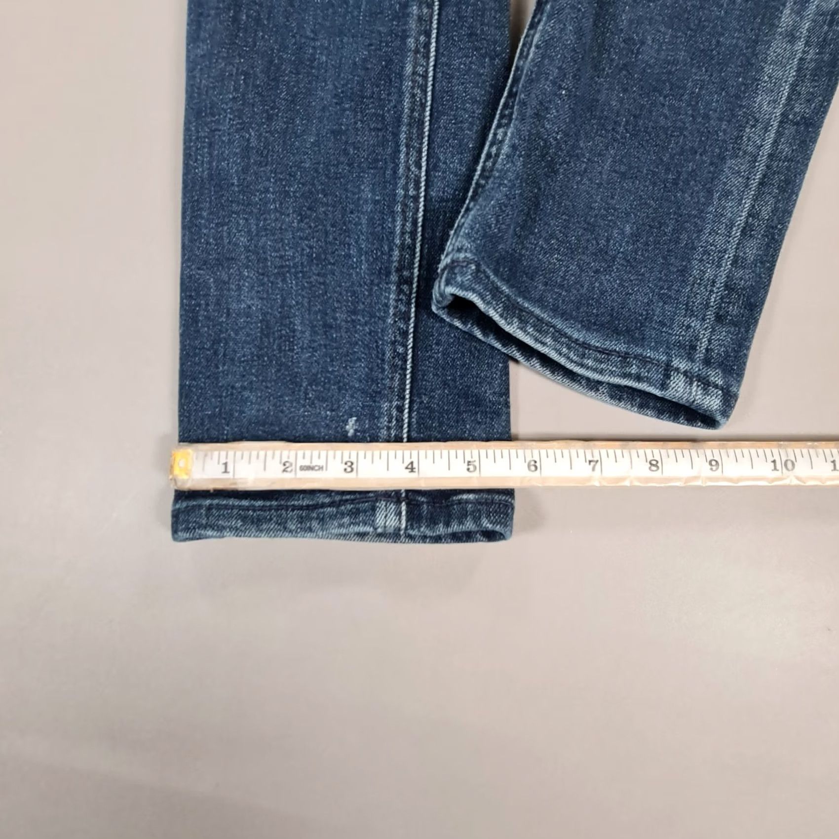 Denime Nudie Jeans Blue Slim Skinny Fit Denim 32x32 Regular Mens Jeans Stretch 5-Pocket Zip Fly Vintage No Pattern Size US 32 / EU 48 - 7 Thumbnail