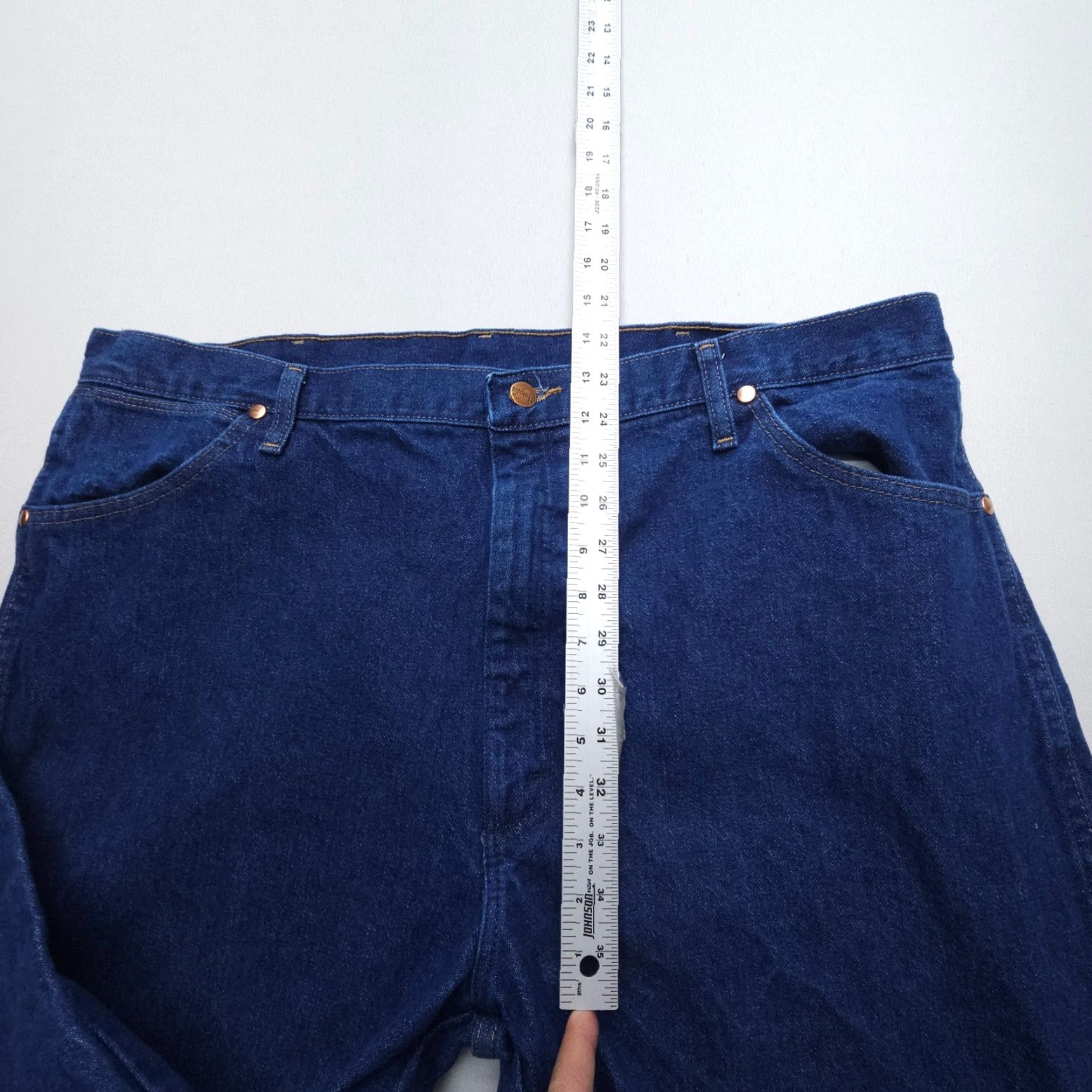 Wrangler Wrangler Jeans Cowboy Cut Prewashed Indigo Dark Wash Heavy 42 x 30 Mens Size US 42 / EU 58 - 7 Thumbnail