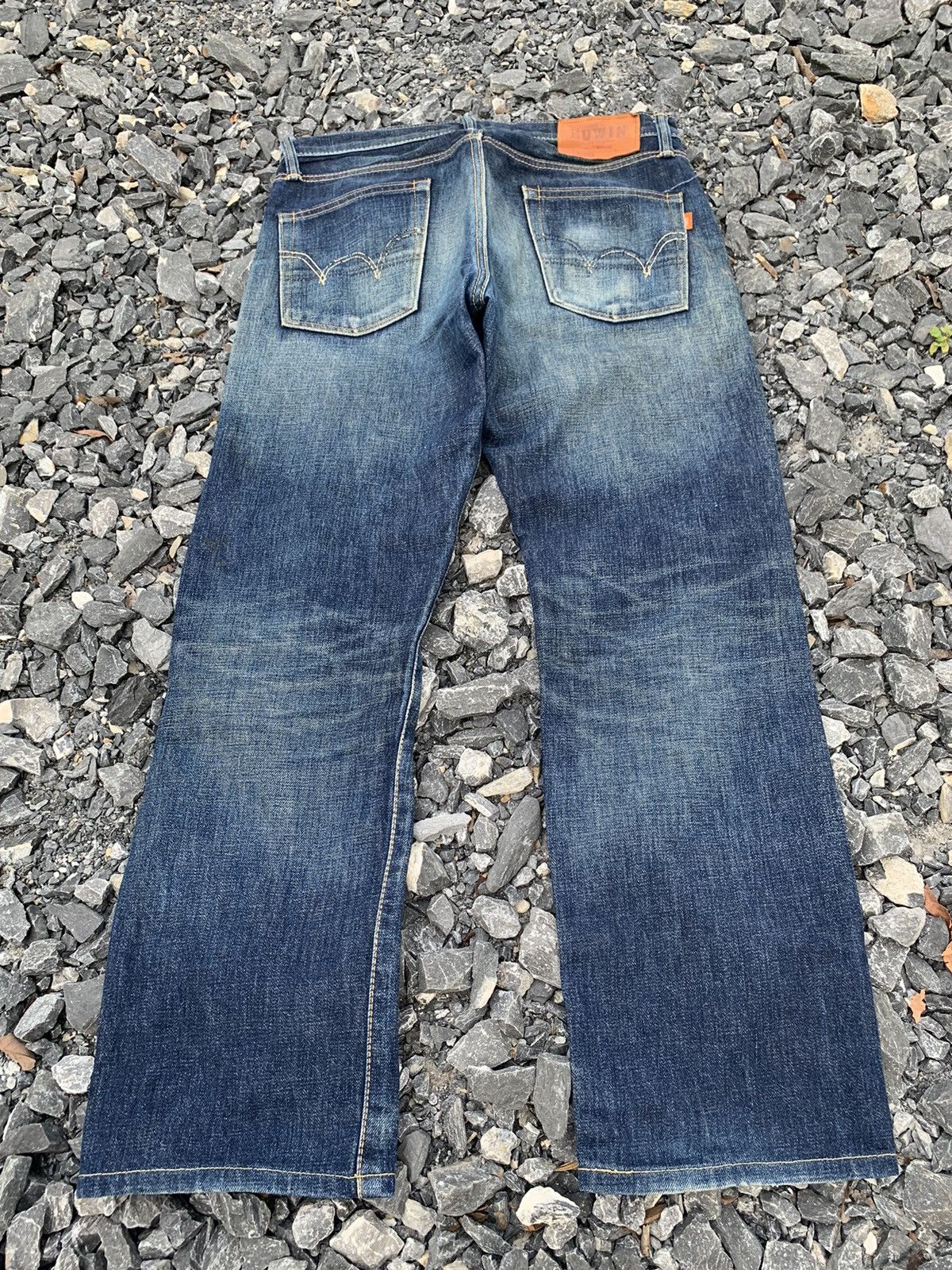 Edwin VINTAGE EDWIN 505ZX SELVEDGE RUSTY JAPANESE DISTRESSED DENIM Size US 32 / EU 48 - 4 Thumbnail