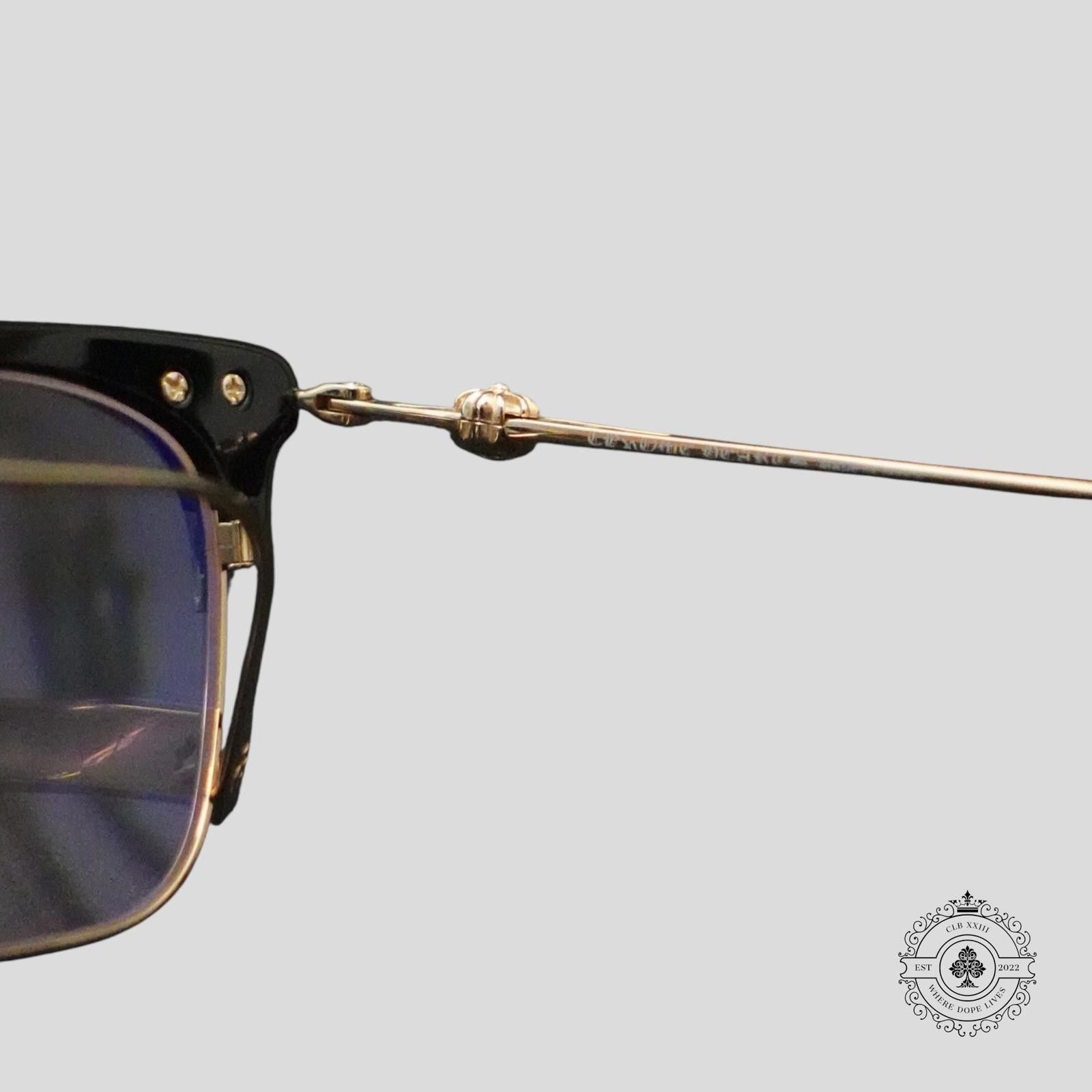 Chrome Hearts Chrome Hearts Sluntradiction Glasses in Black/Gold Size ONE SIZE - 7 Thumbnail