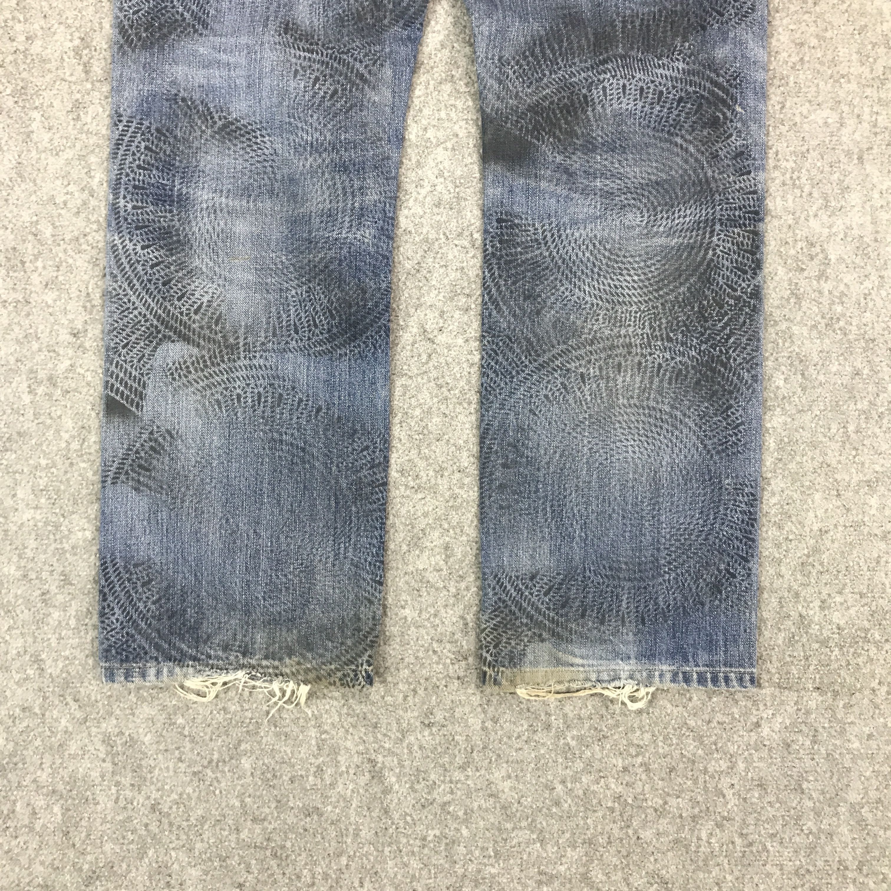 Uniqlo UNIQLO DISTRESSED DENIM JEANS PANTS Size US 32 / EU 48 - 6 Thumbnail