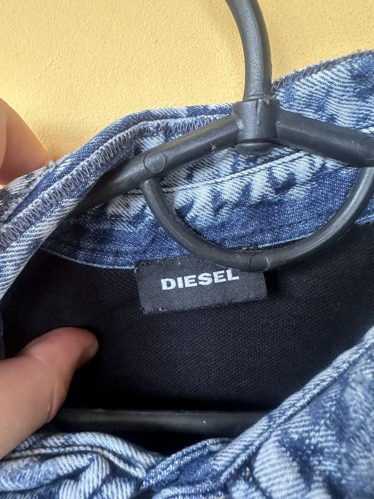 Diesel × Vintage Vintage Diesel Polo Shirt Men's L Blue Denim Cotton Y2K Size US L / EU 52-54 / 3 - 4 Thumbnail