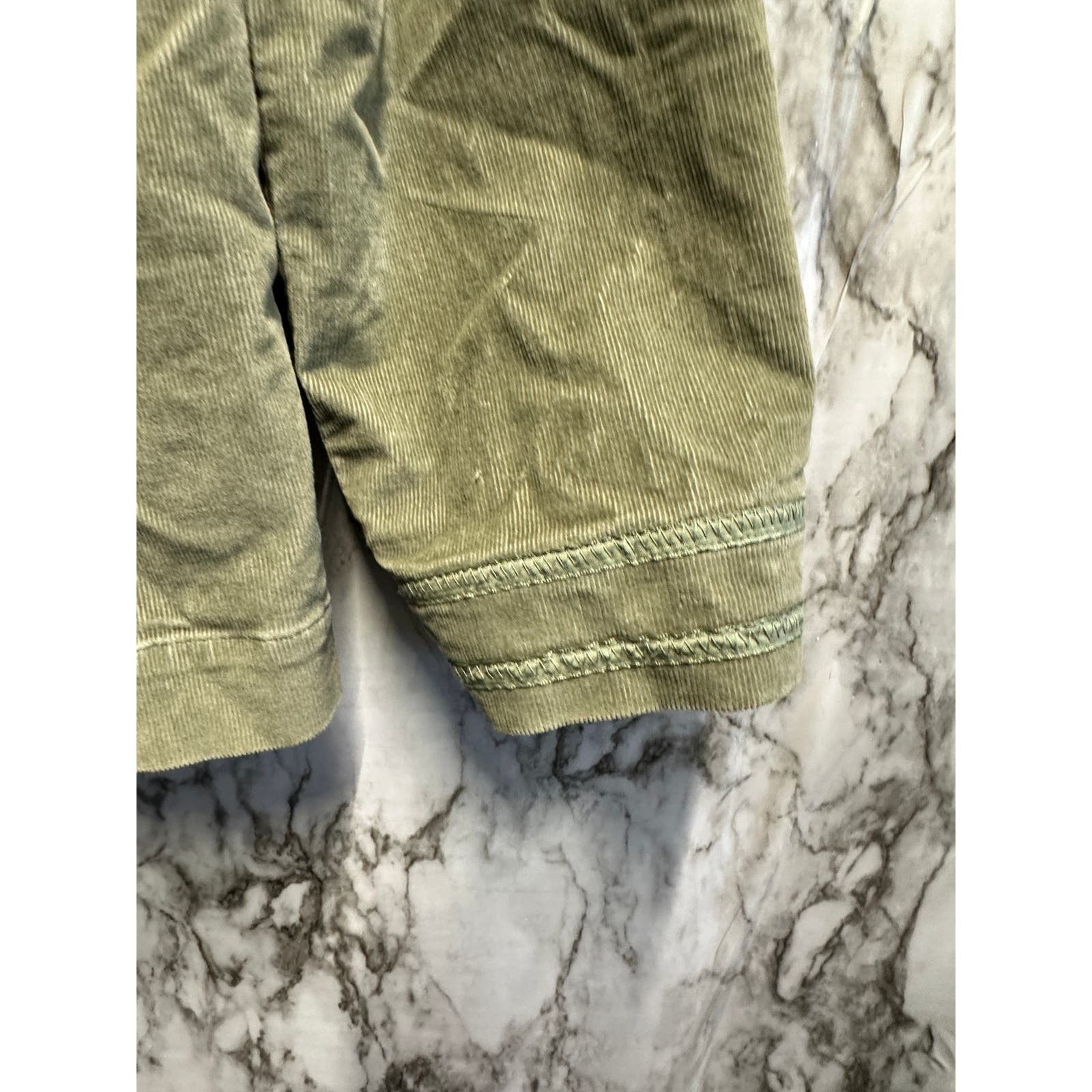 Designer J. Jill Corduroy Green Jacket women size L Size L / US 10 / IT 46 - 9 Thumbnail