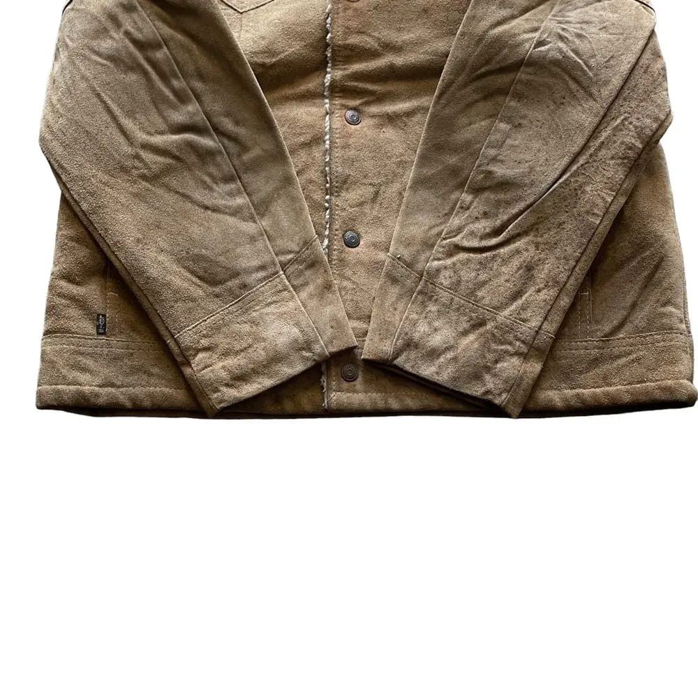 Levi's RARE Vintage Levi's 1960 Leather Sherpa Jacket Size US L / EU 52-54 / 3 - 3 Thumbnail