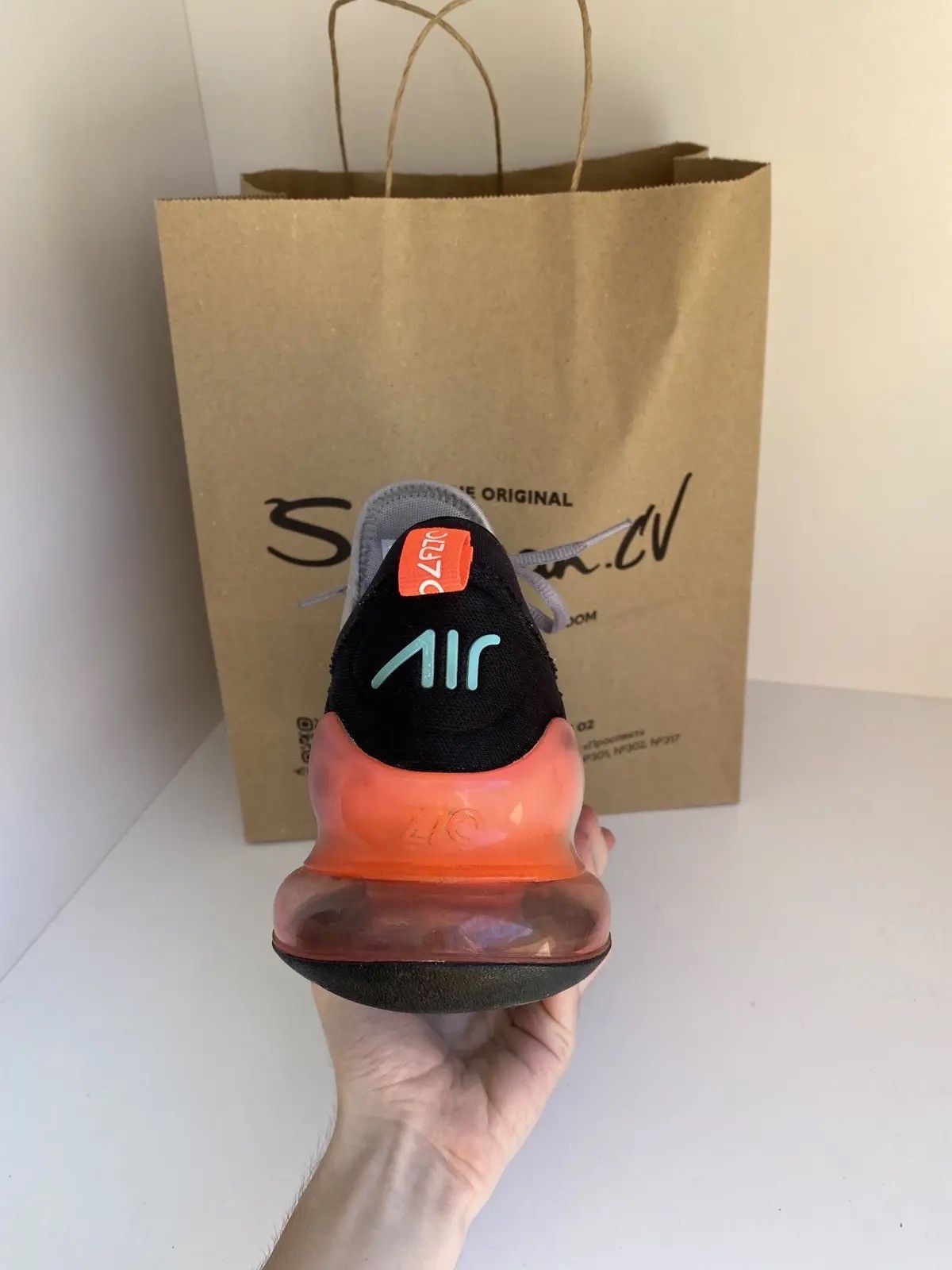 Nike × Vintage NIKE AIR MAX 270 G GOLF CLEAT ATMOSPHERE GREY-HOT PUNCH Size US 10 / EU 43 - 7 Thumbnail