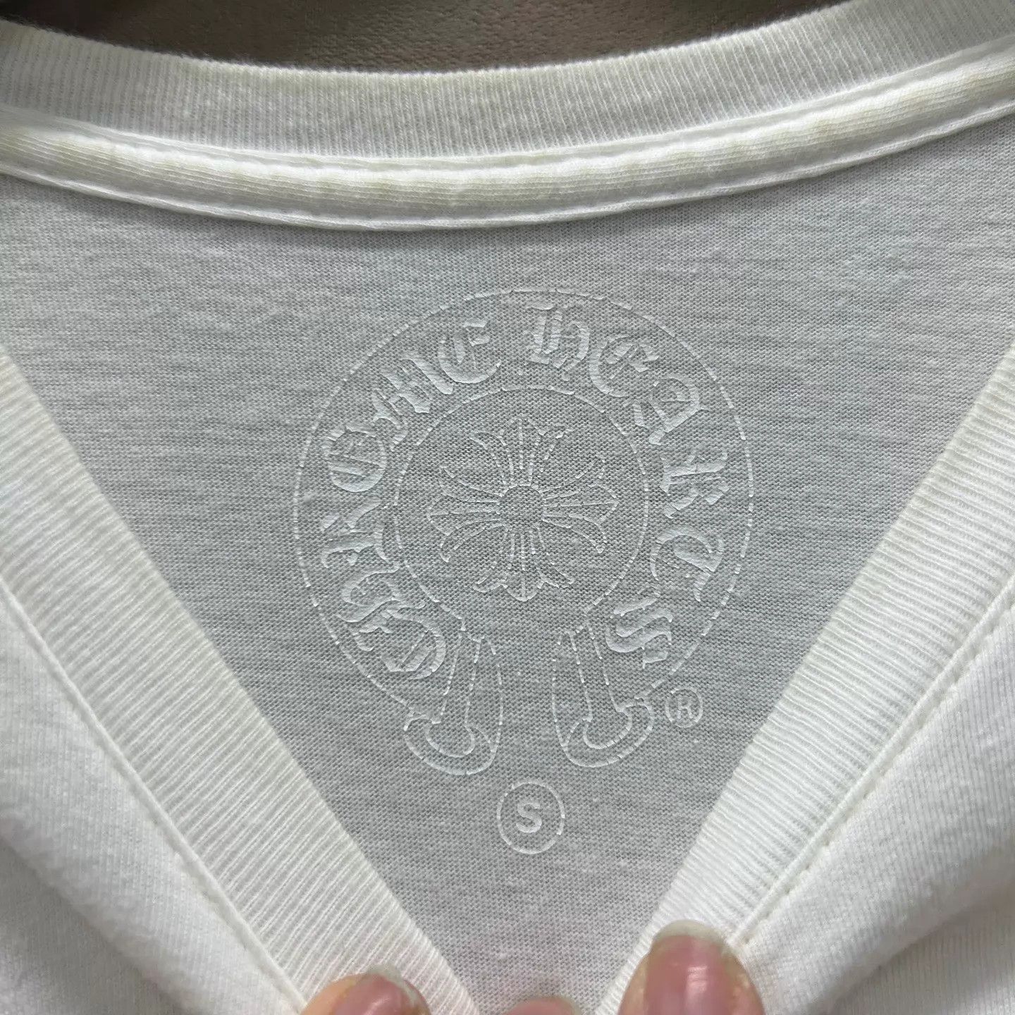 Chrome Hearts Chrome Hearts 99 New White Cross Scroll Back Tee S Size S / US 4 / IT 40 - 4 Thumbnail