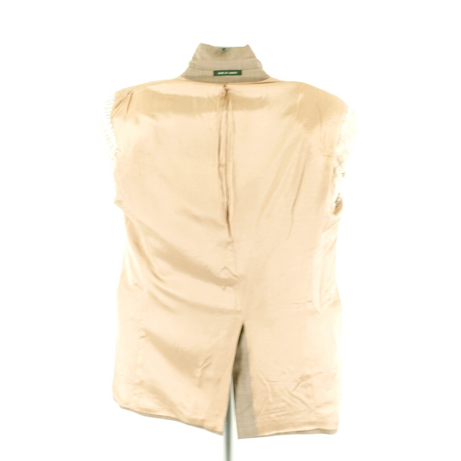 Ralph Lauren DAMAGED Lauren Ralph Lauren Wool Tan Plaid W/ Blue Windowpan Size 40L - 15 Thumbnail