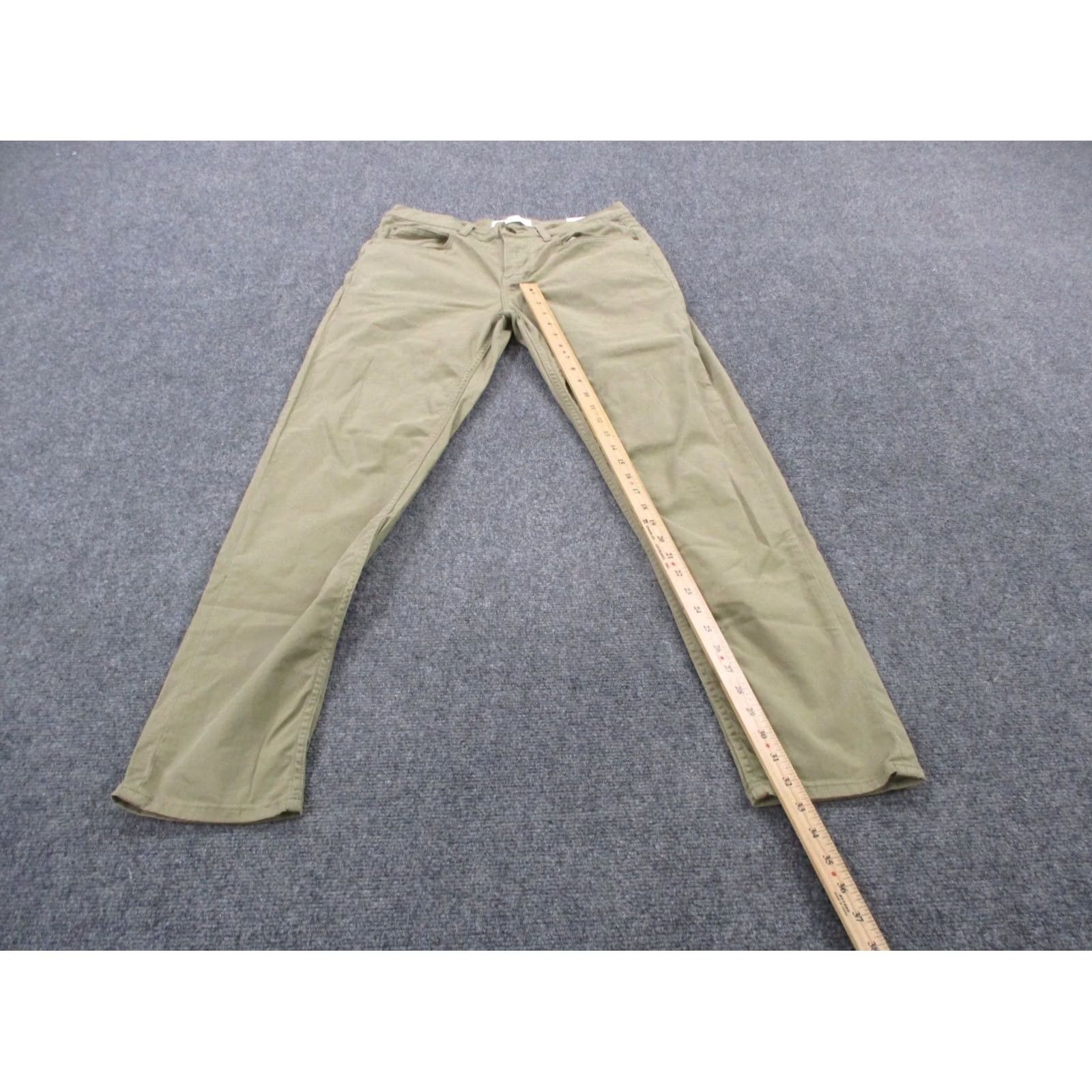 Billy Reid Billy Reid Pants Mens 33 X 32 Green Slim Fit Dress Pants Straight Leg Business Casual Size US 33 - 3 Thumbnail