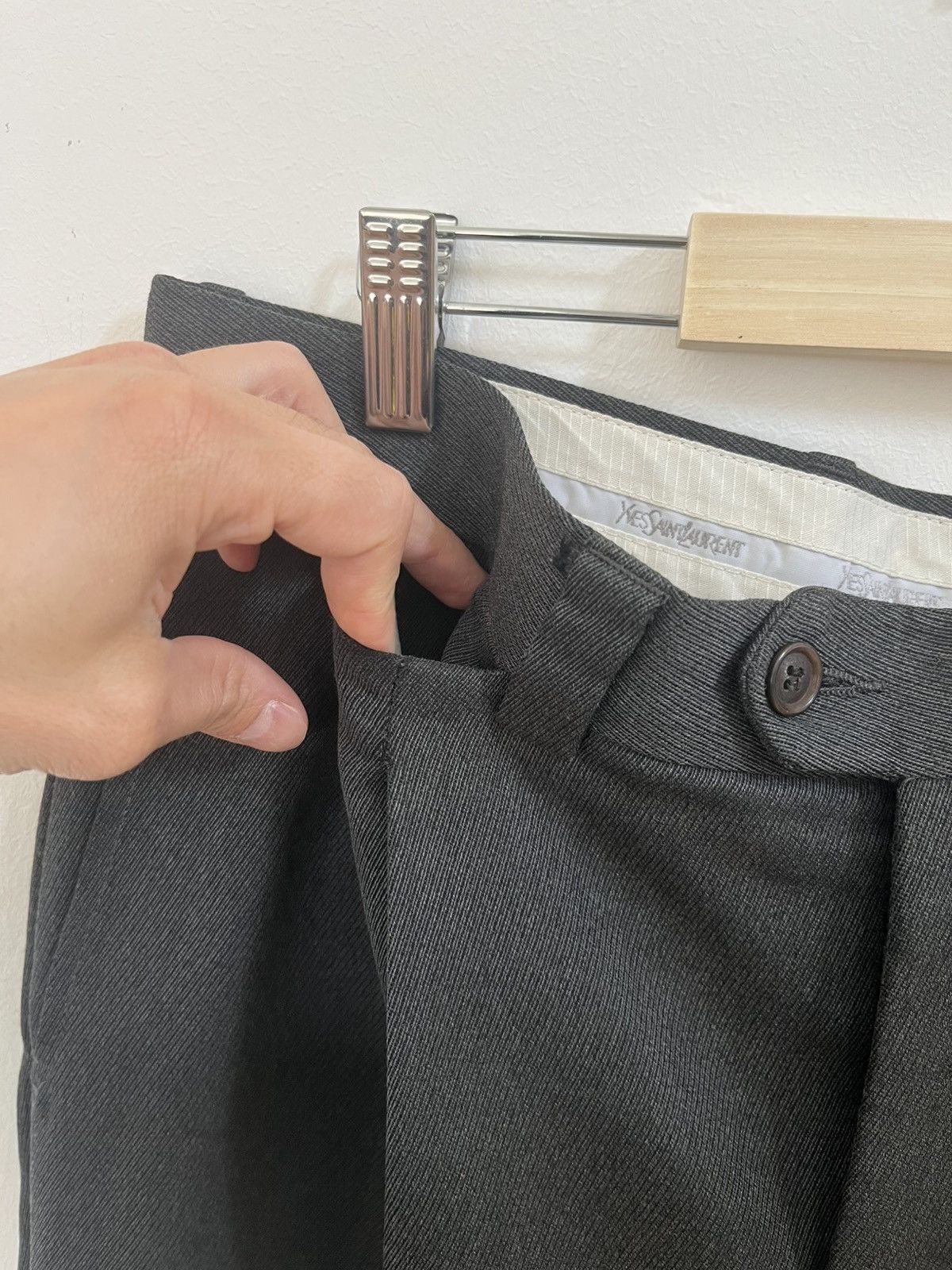Yves Saint Laurent YSL Vintage Pleated Trouser Size US 34 / EU 50 - 4 Thumbnail
