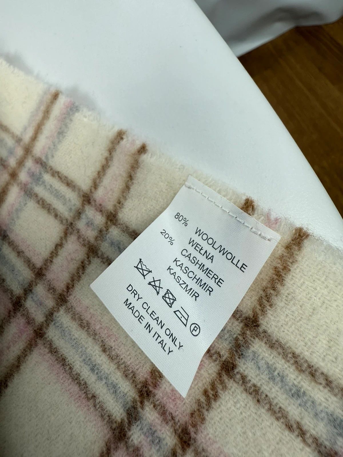 Other Cristina Chiti Wool Cashmere Scarf Plaid Made In Italy Size ONE SIZE - 4 Thumbnail