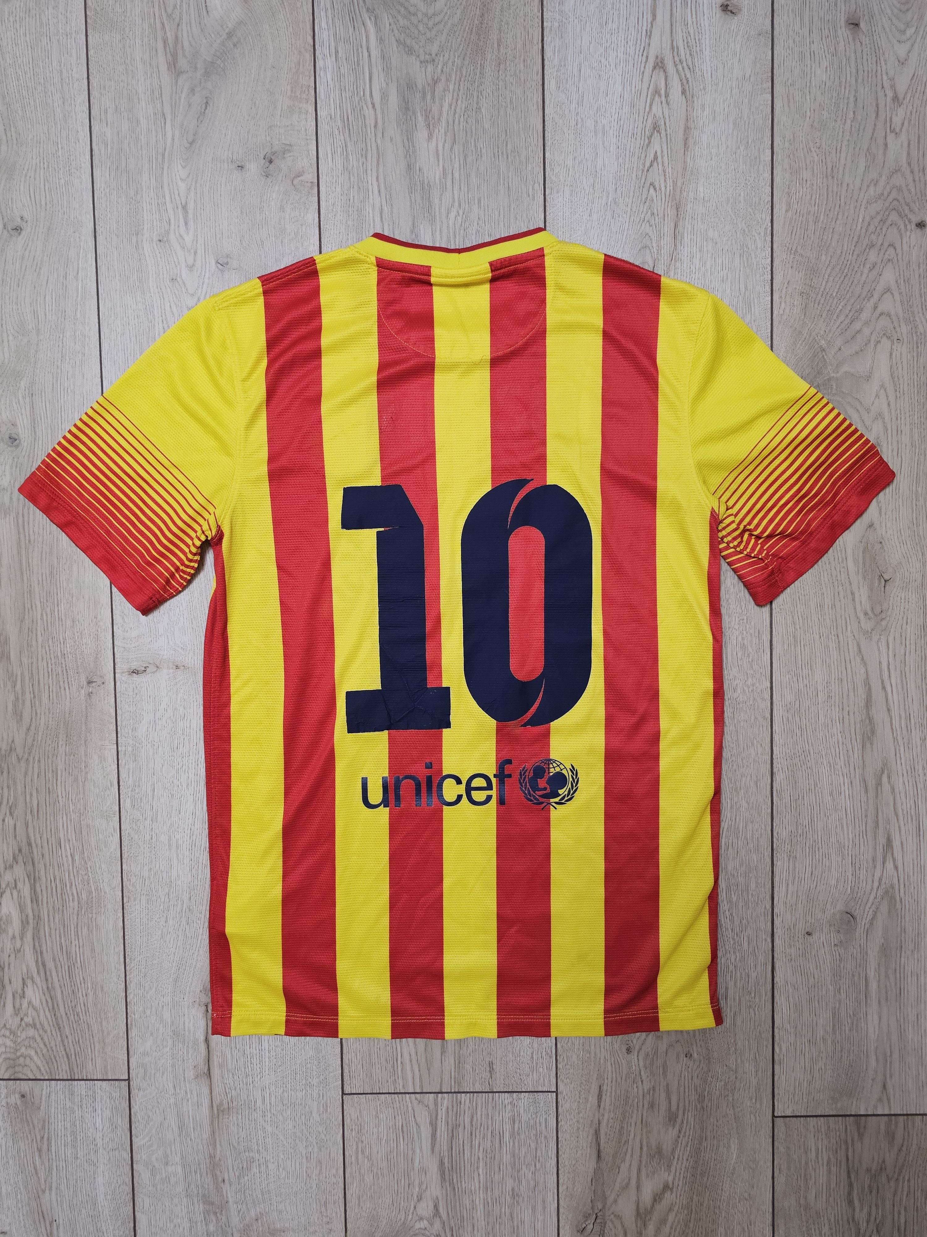 Nike BARCELONA 2013 2014 AWAY FOOTBALL SHIRT SOCCER JERSEY Size US S / EU 44-46 / 1 - 2 Thumbnail