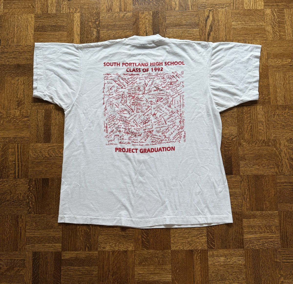 Vintage Vintage 90s South Portland High School Graphic Tee Size US XL / EU 56 / 4 - 2 Thumbnail