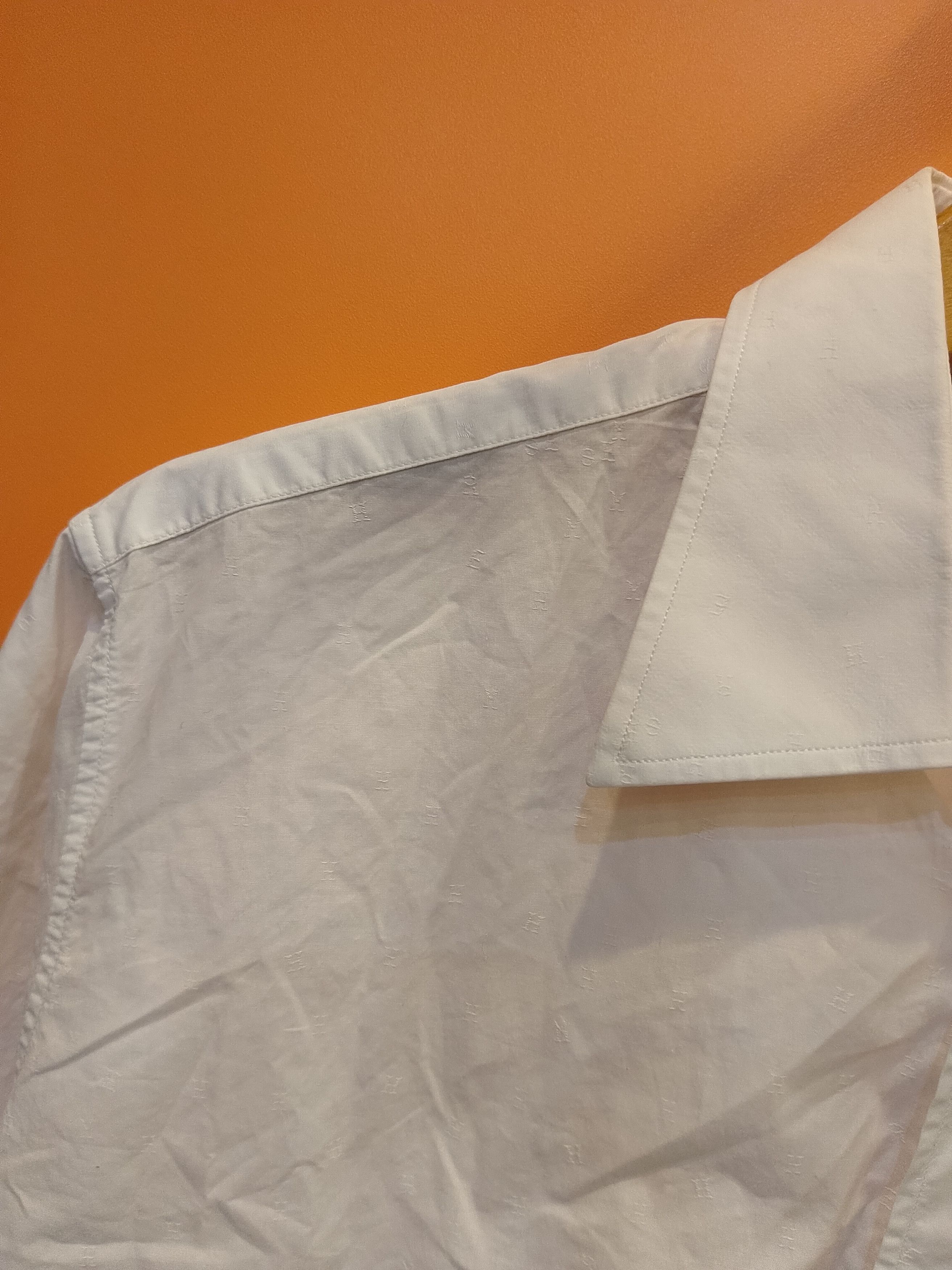 Hermes Hermes White Shirt Monogram Size US L / EU 52-54 / 3 - 5 Thumbnail