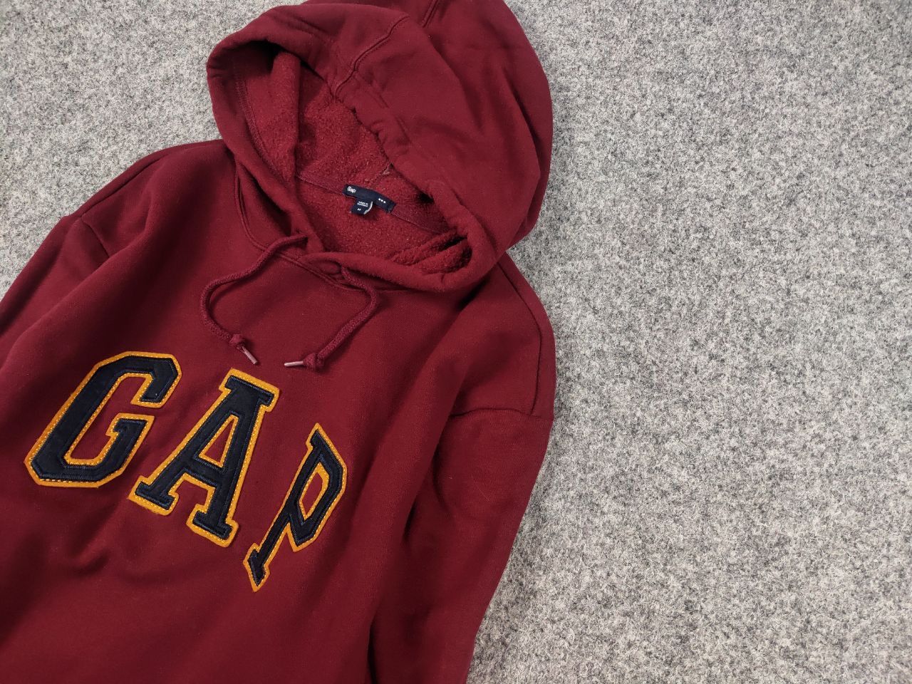 Gap Vintage Gap Burgundy Logo Classic Hoodie Y2K Hype Style Size US L / EU 52-54 / 3 - 4 Thumbnail
