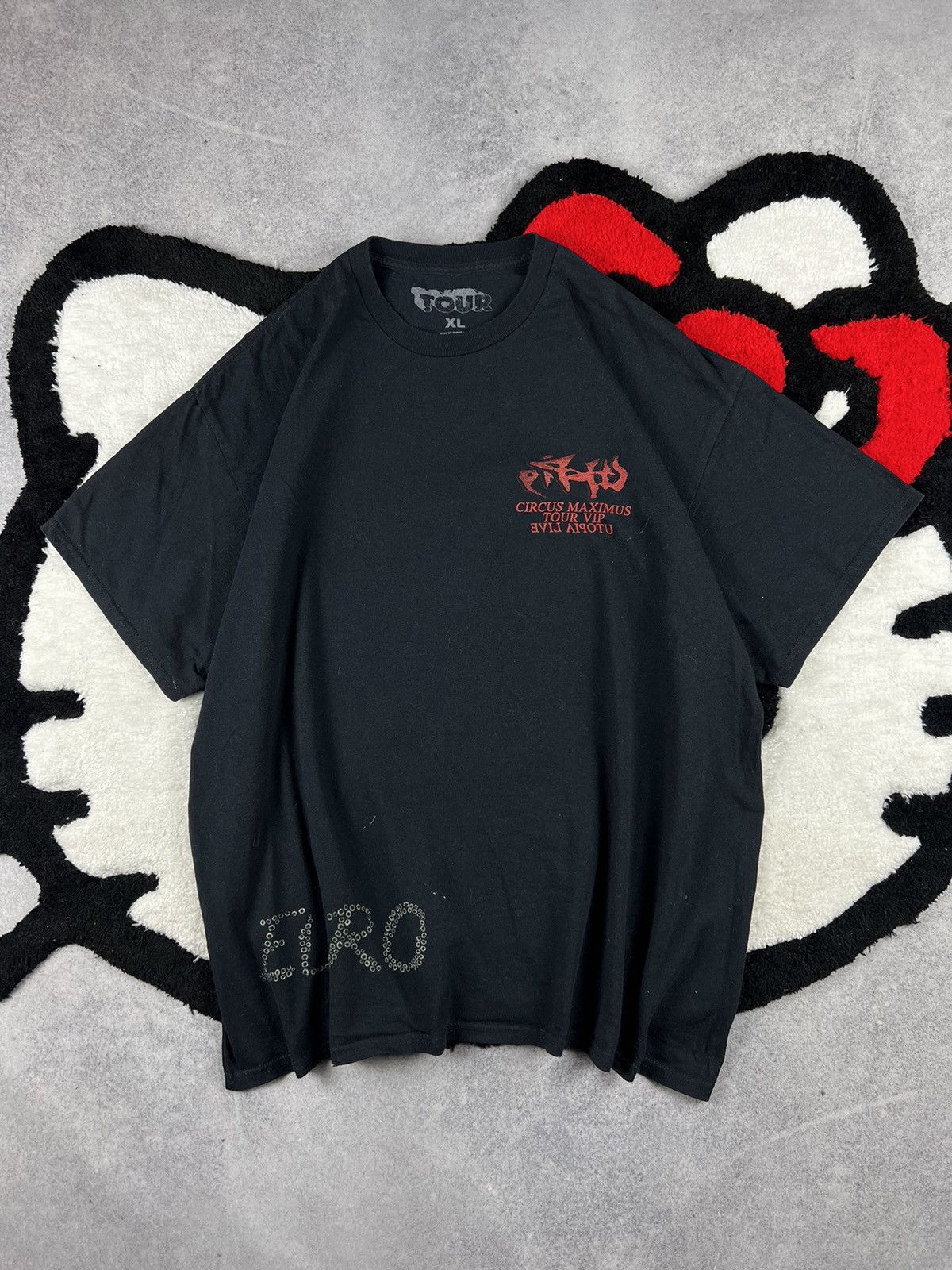 Travis Scott Travis Scott Circus Maximus Europe VIP Tour 24 Band Y2K Tee Size US XL / EU 56 / 4 - 1 Thumbnail