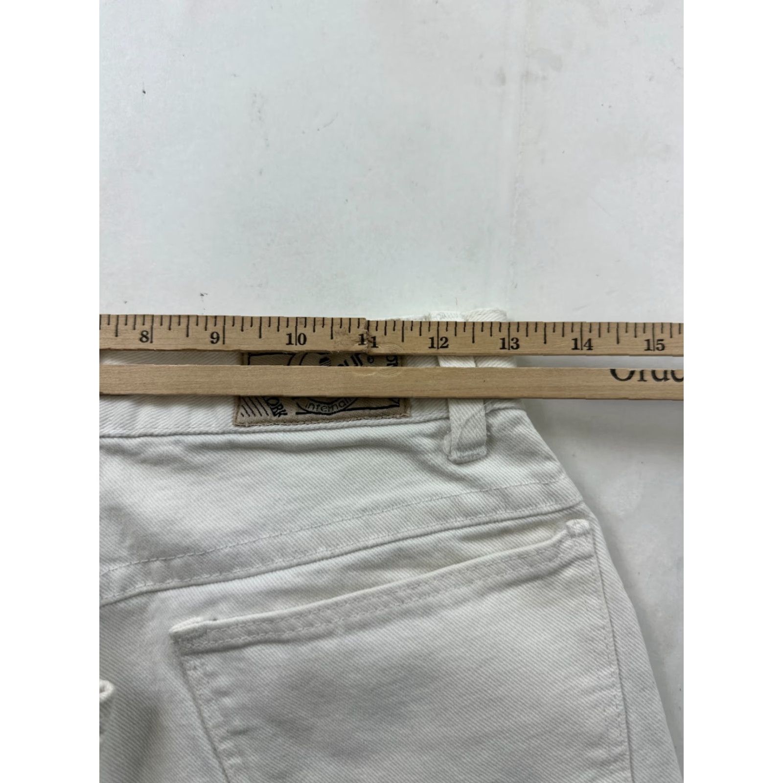 Vintage BonJour Jeans Womens 8 White Denim 5-Pocket High Rise Skinny Ankle Zip Regular Mens Womens Girls etc Size 30" / US 8 / IT 44 - 8 Thumbnail