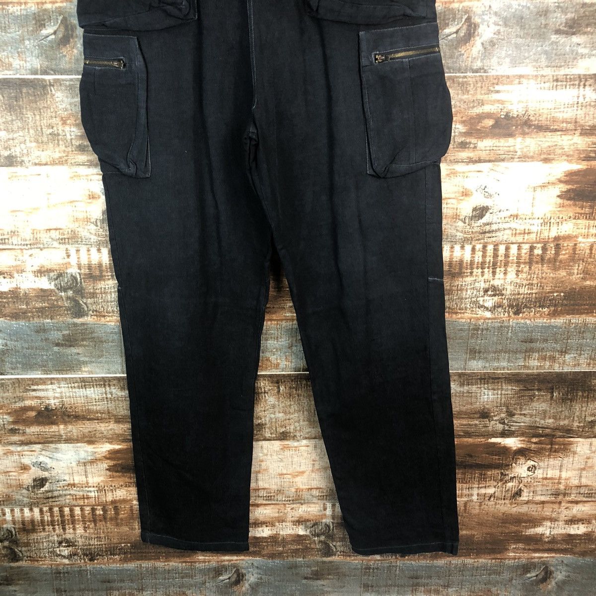 HARE DL Hare Dark Blue utility Cargo Multipocket Pants #C652 Size US 31 - 6 Thumbnail