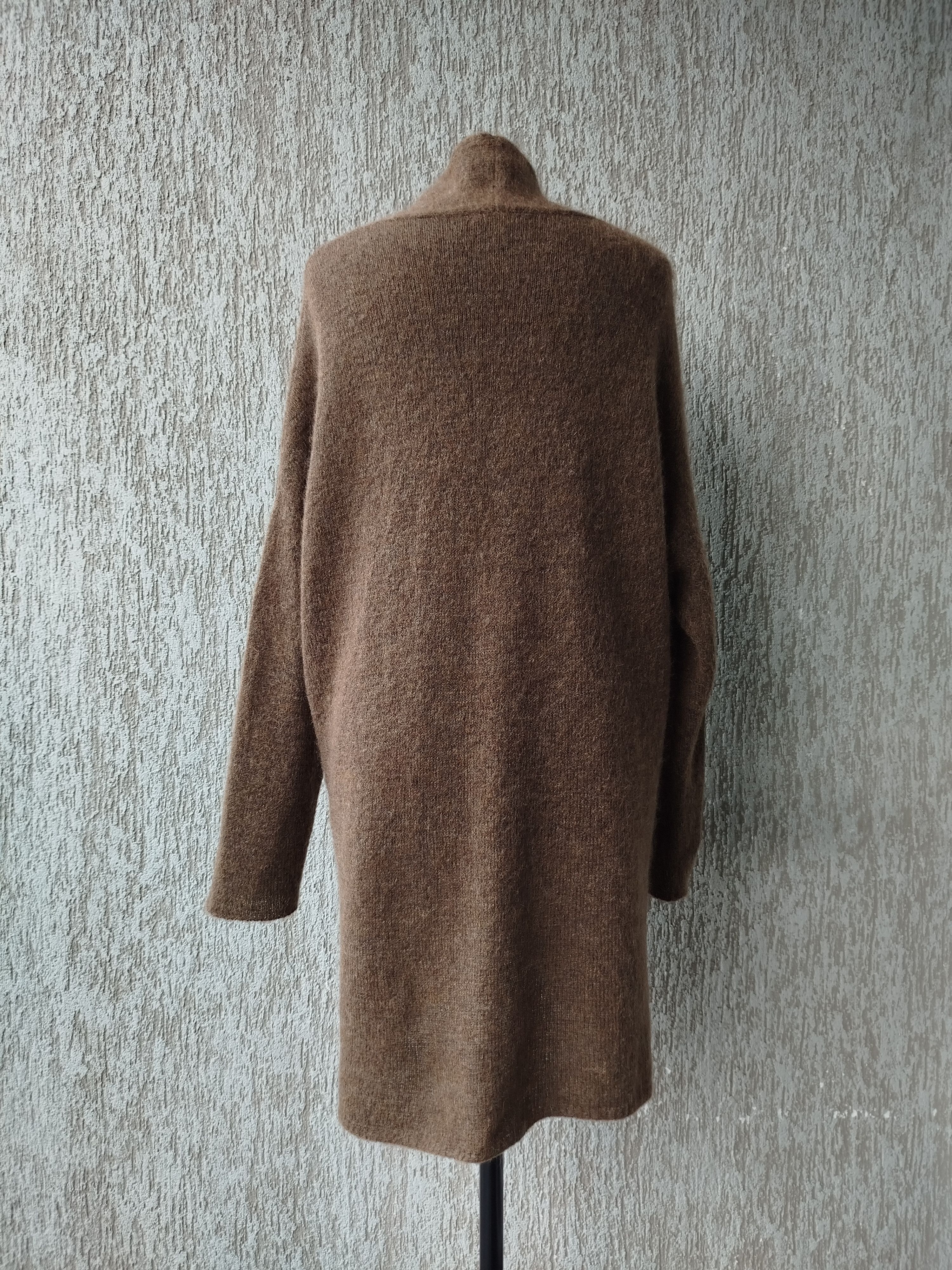 Sarah Pacini Cardigan Coat Wrap Pin Oversized Mohair Blend One Size Size ONE SIZE - 6 Thumbnail