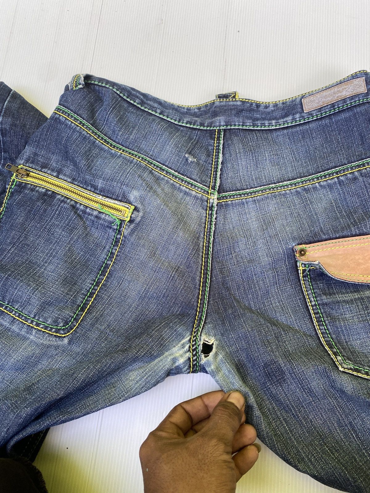 If Six Was Nine × Japanese Brand Sorridere double waist denim pants Size US 32 / EU 48 - 12 Thumbnail