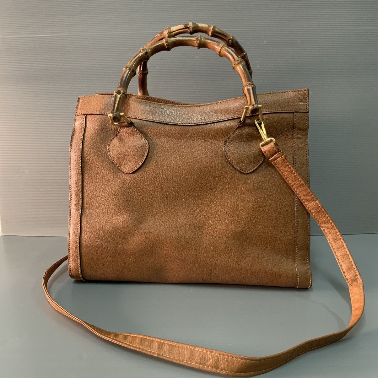 Gucci Gucci Bamboo Leather Vintage Handbag Size ONE SIZE - 1 Thumbnail