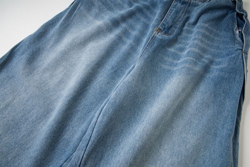 Jean Men's vintage washed distressed loose straight jeans Size US 32 / EU 48 - 5 Thumbnail
