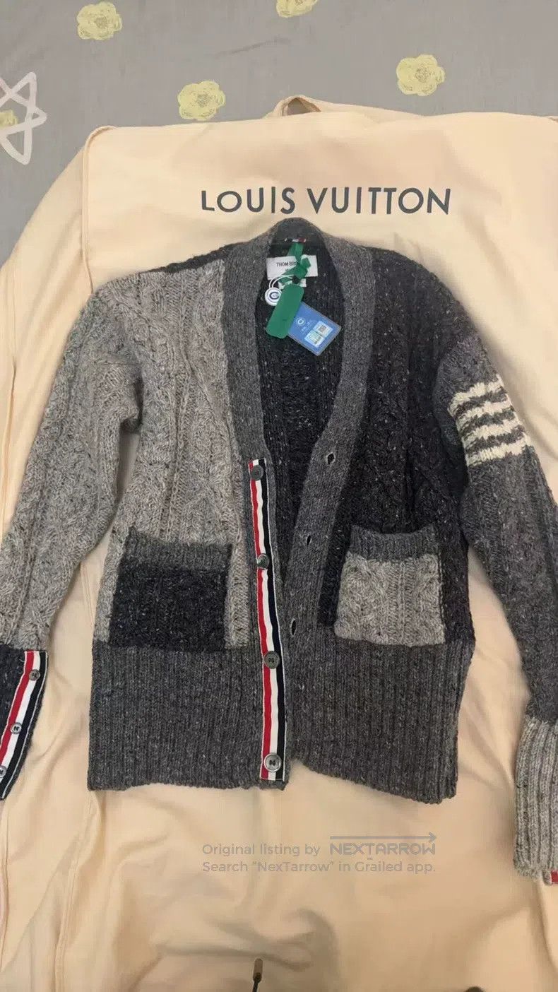 Thom Browne Thom Browne Gray cardigan Size US L / EU 52-54 / 3 - 1 Thumbnail