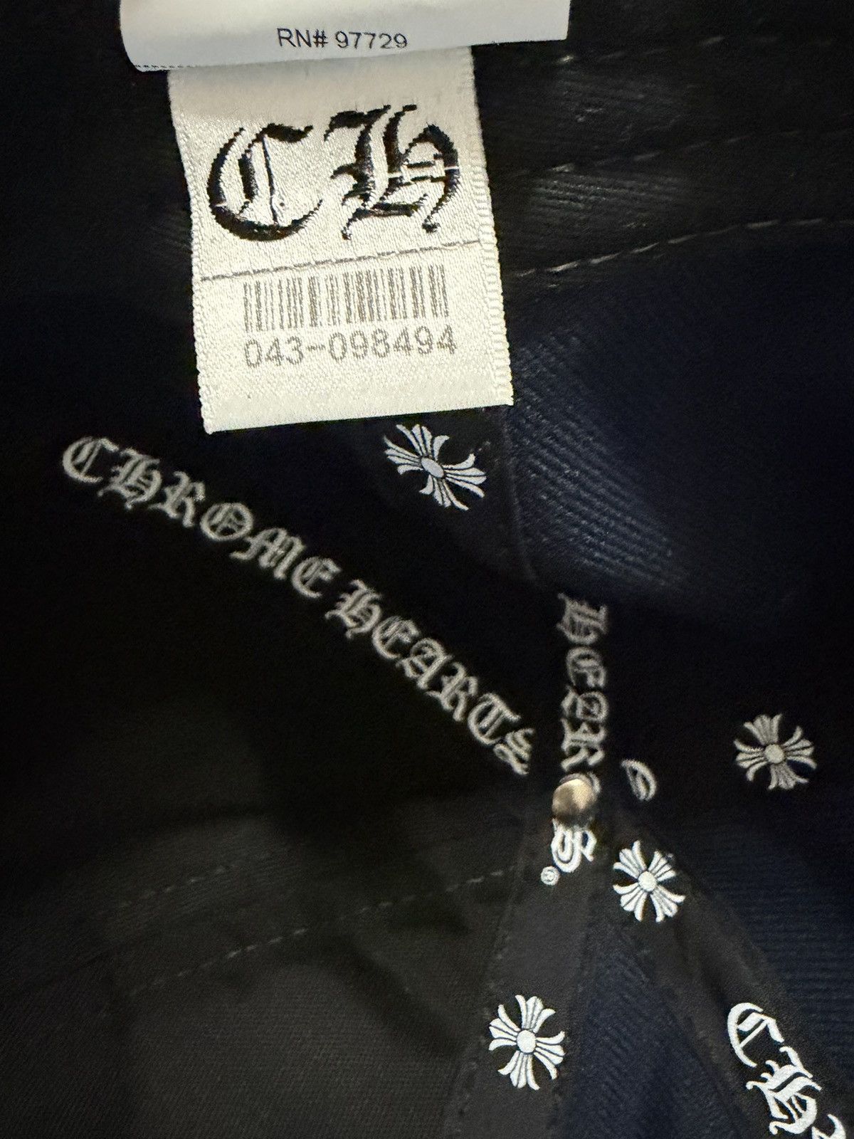 Chrome Hearts Chrome Hearts Baseball Cap Navy Size ONE SIZE - 10 Thumbnail