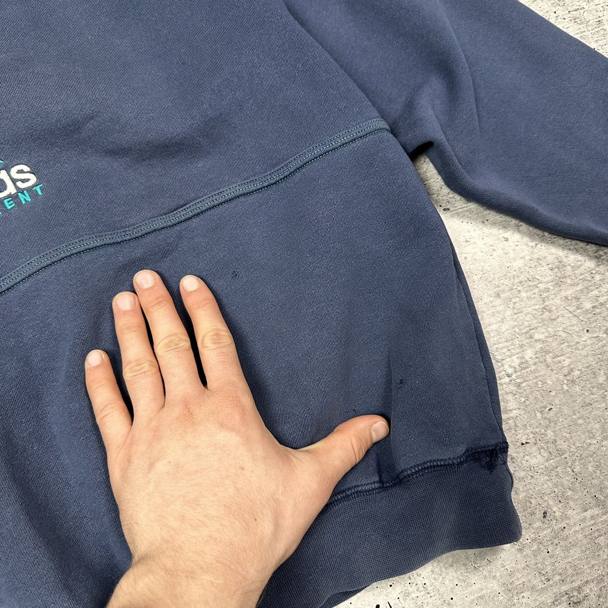 Adidas × Vintage Vintage 90s Adidas Equipment 1/4 Zip Sweatshirt Blue Size US M / EU 48-50 / 2 - 9 Thumbnail
